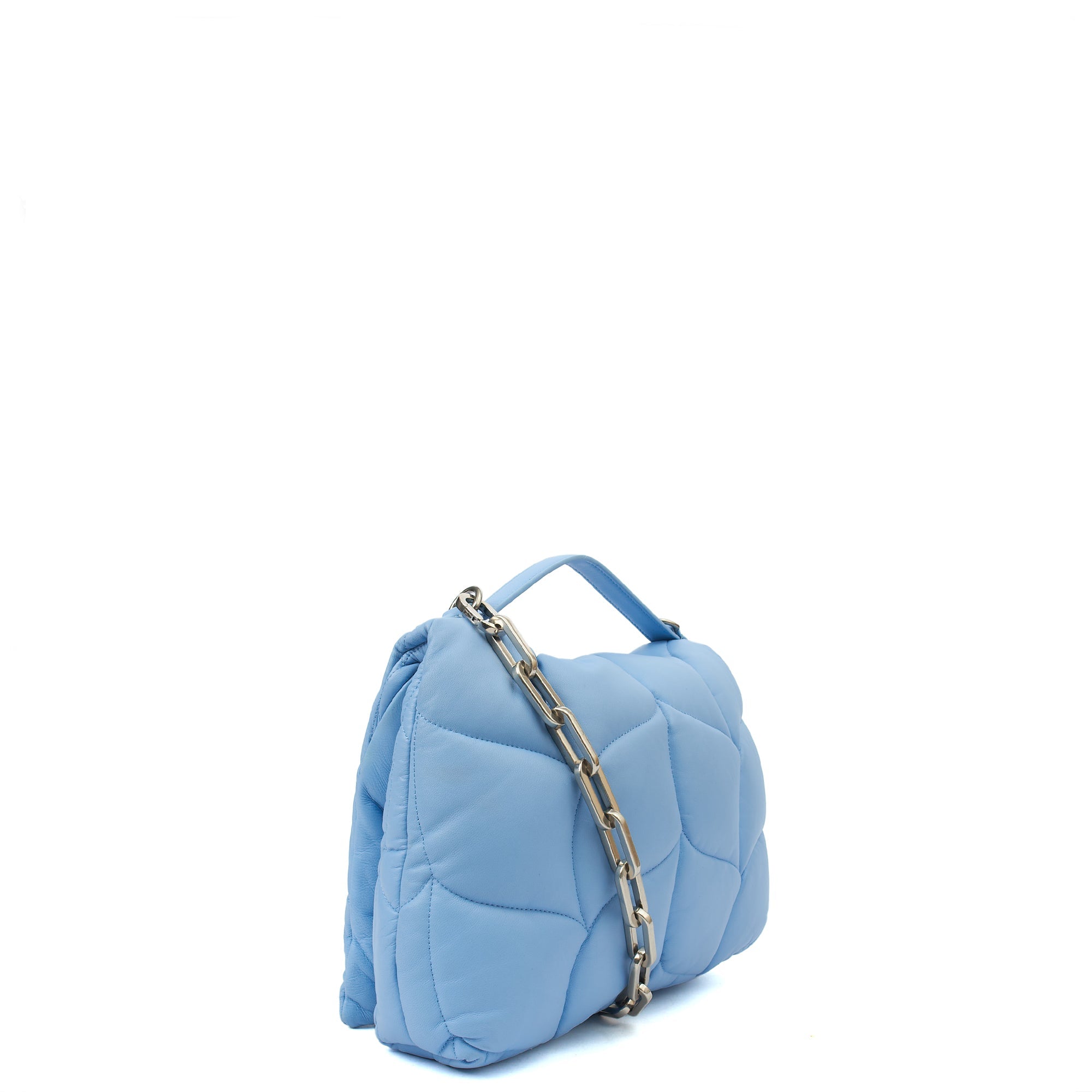Mulberry Shoulder Bag Little Softie in Blue, Calfskin Leather