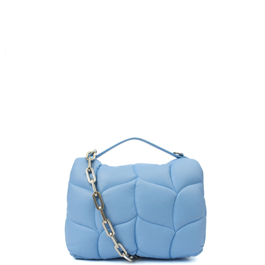 Mulberry Shoulder Bag Little Softie in Blue, Calfskin Leather
