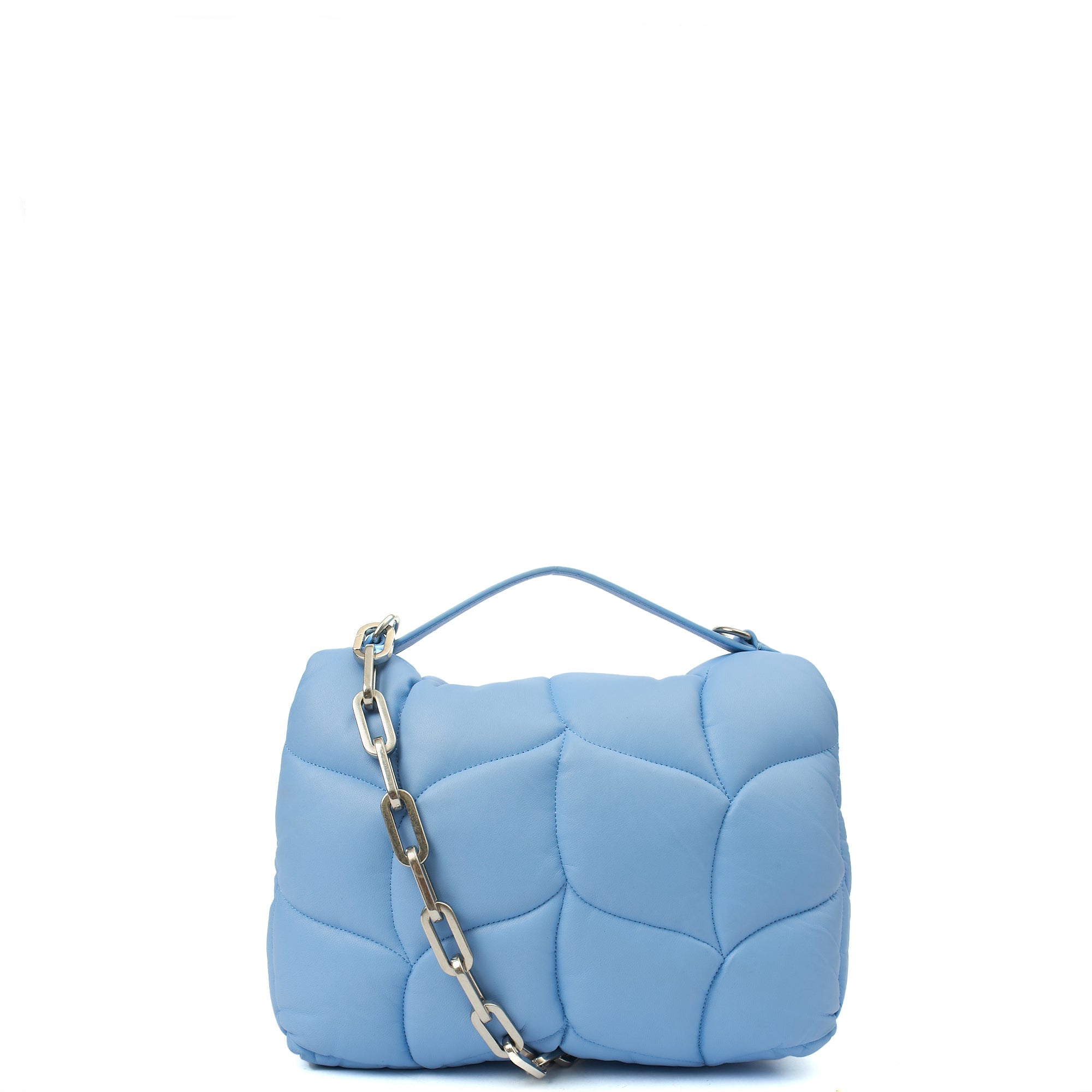 Mulberry Shoulder Bag Little Softie in Blue, Calfskin Leather