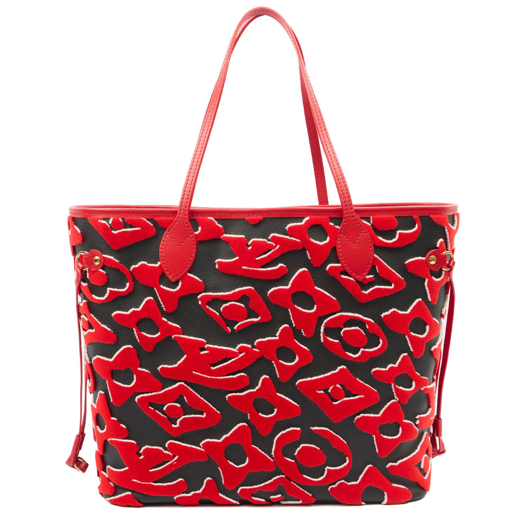 Louis Vuitton Tote Neverfull MM in Black, Leather