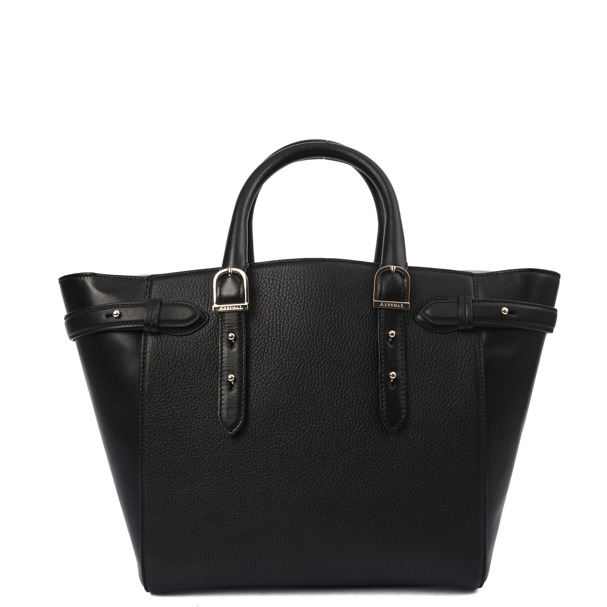 Aspinal of London Tote Marylebone Small in Black, Leather