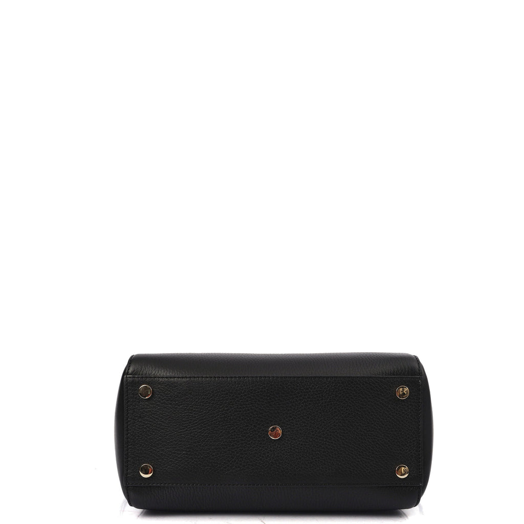 Aspinal of London Tote Marylebone Small in Black, Leather