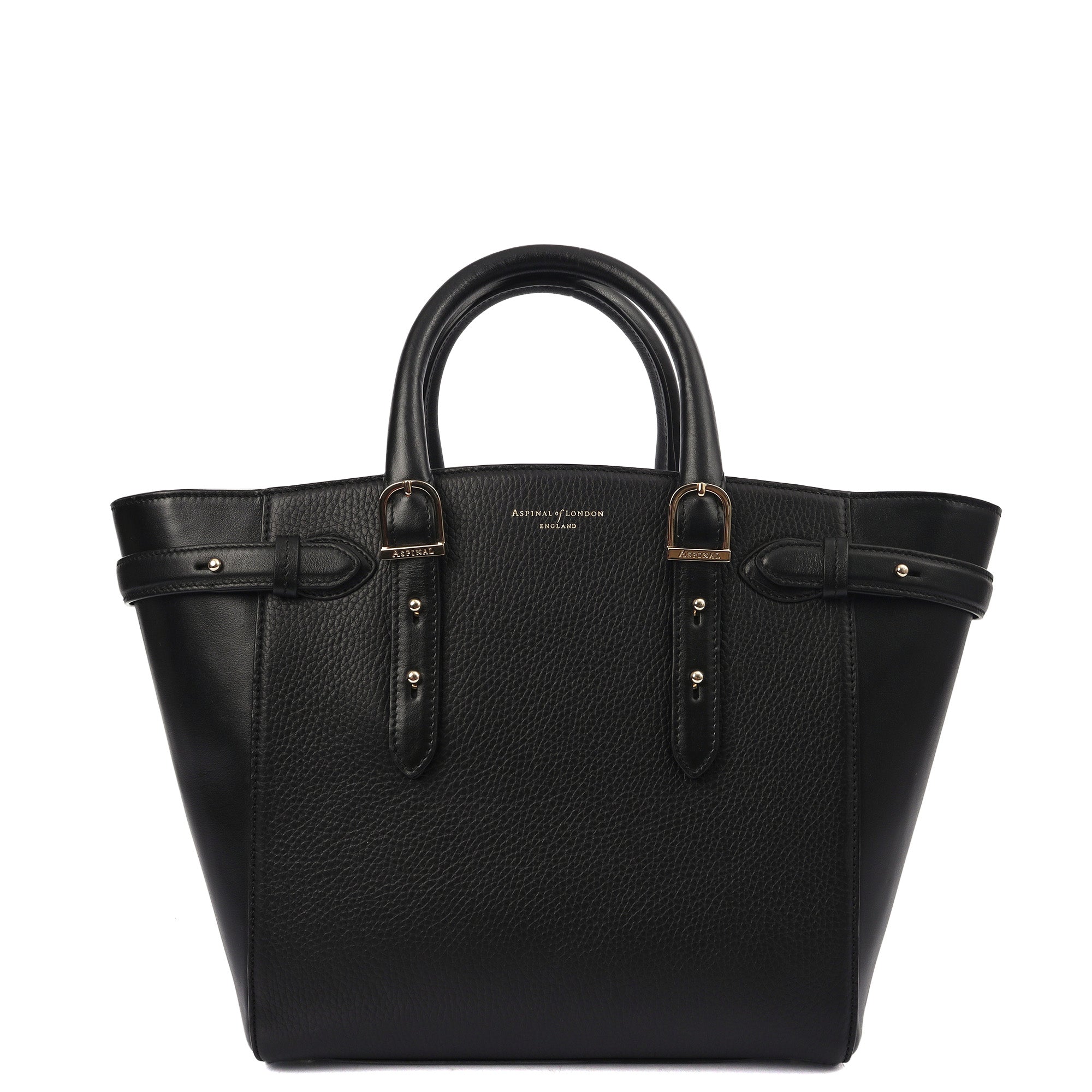 Aspinal of London Tote Marylebone Small in Black, Leather