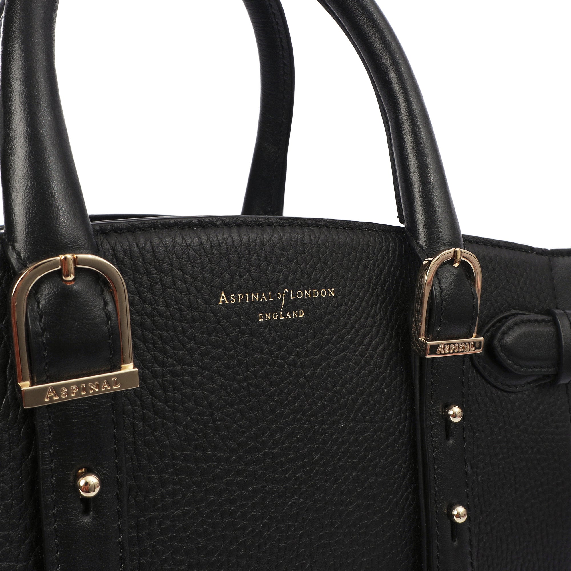 Aspinal of London Tote Marylebone Small in Black, Leather