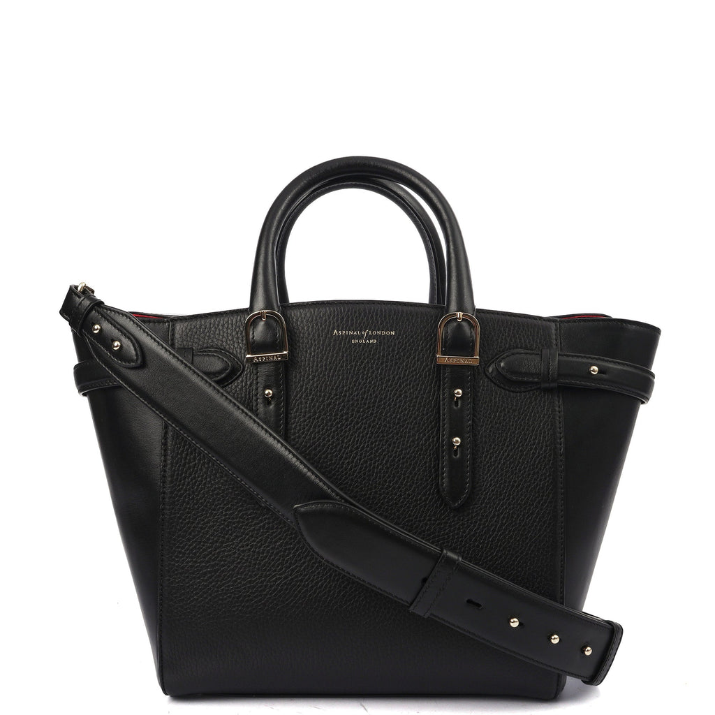 Aspinal of London Tote Marylebone Small in Black, Leather