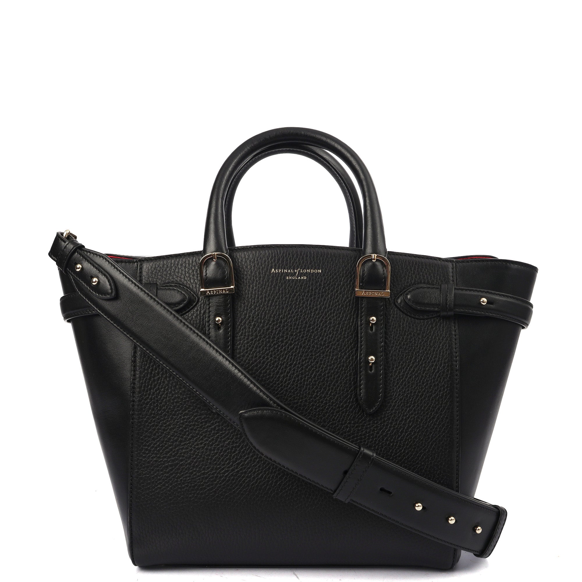 Aspinal of London Tote Marylebone Small in Black, Leather