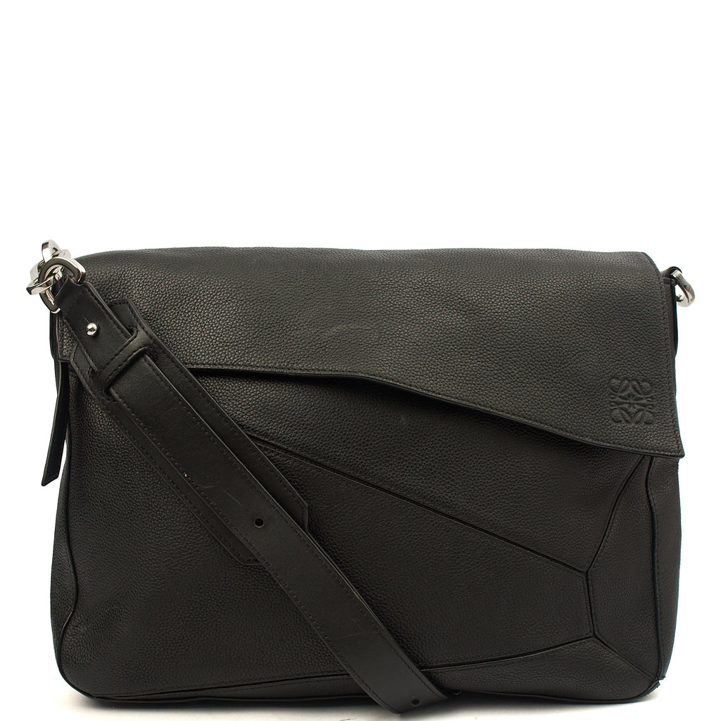 Loewe Cross Body Puzzle - Large in Black, Leather