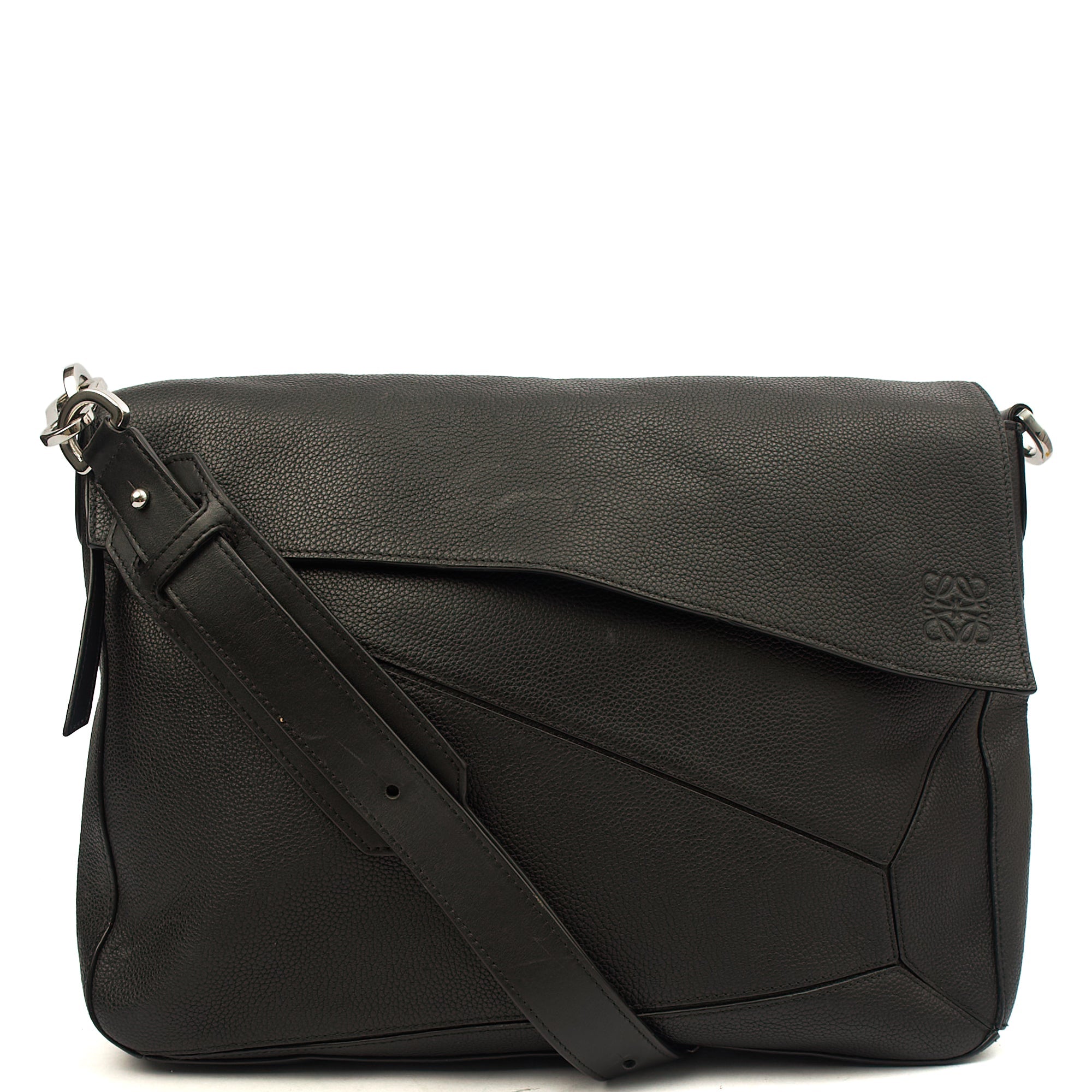 Loewe Cross Body Puzzle - Large in Black, Leather