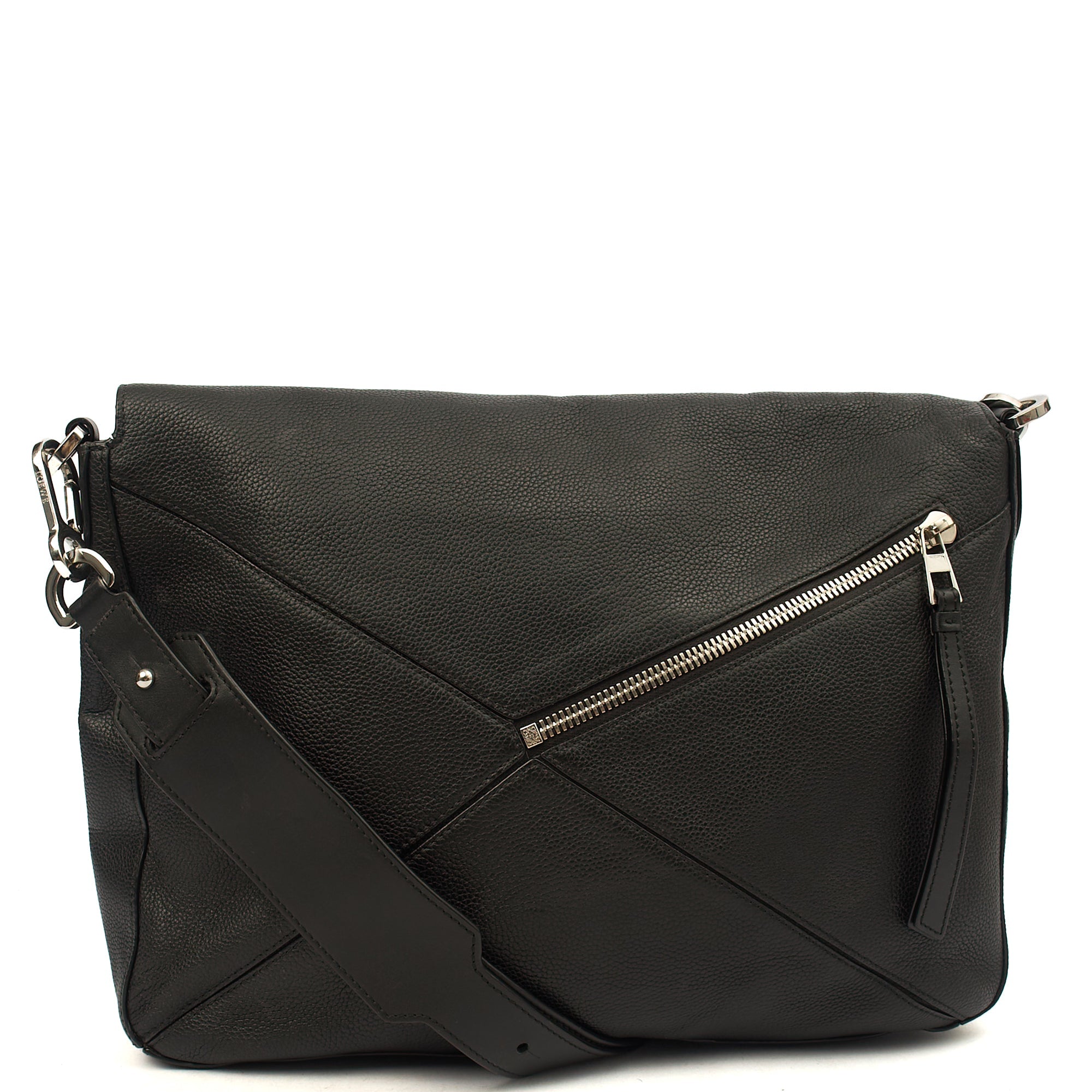 Loewe Cross Body Puzzle - Large in Black, Leather