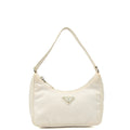 Prada Mini Bag Re-Edition 2005 Re-Nylon Bag in White, Canvas