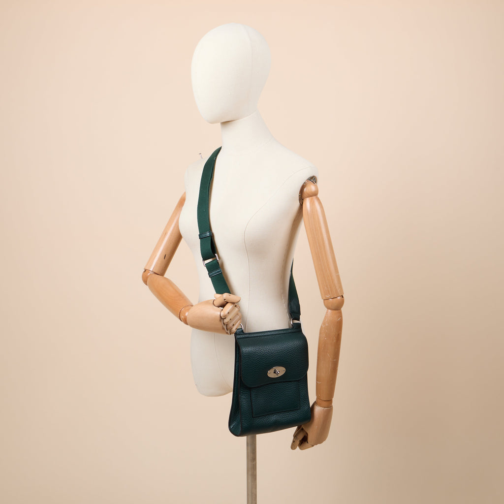 Mulberry Cross Body Antony - Small in Mulberry Green, Leather