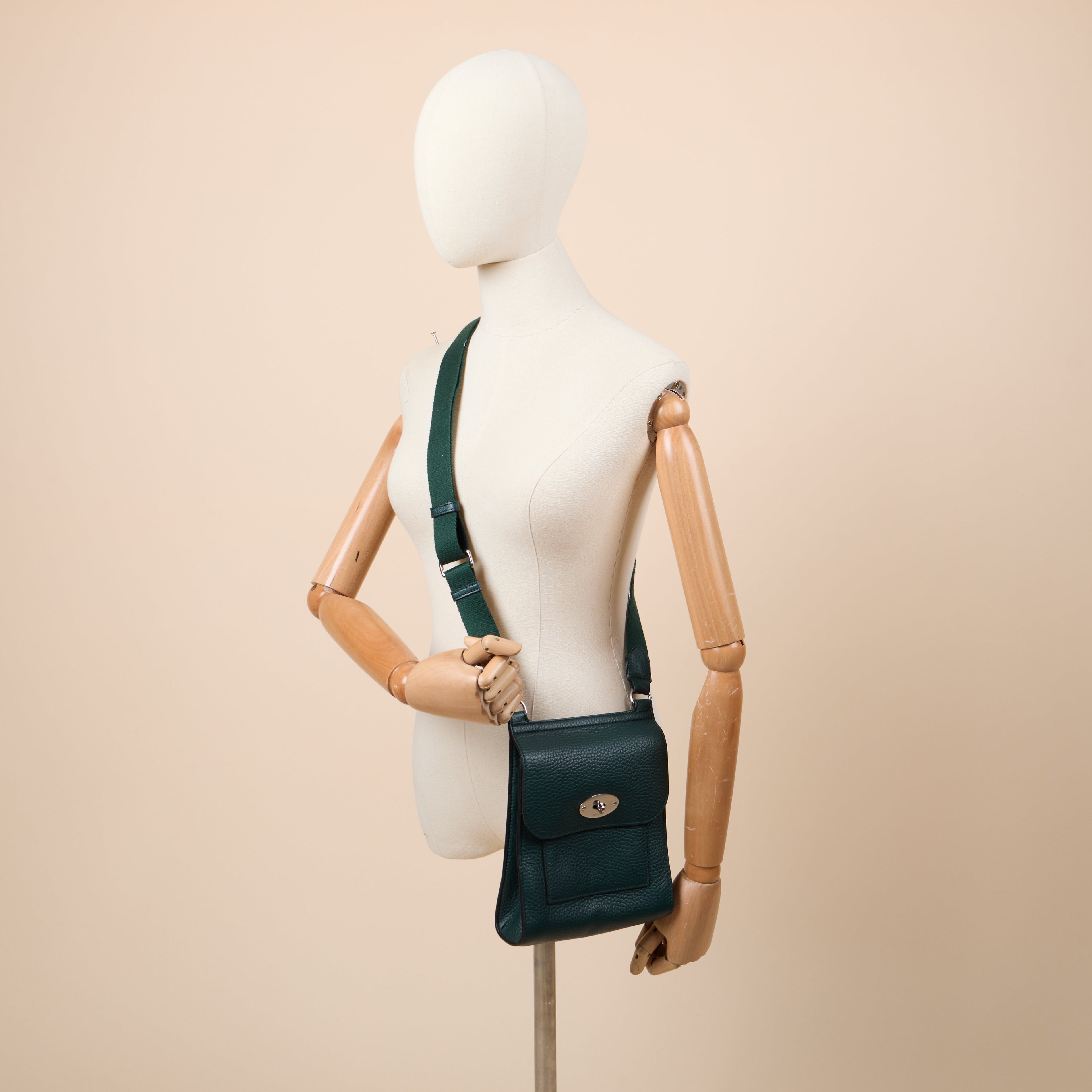 Mulberry Cross Body Antony - Small in Mulberry Green, Leather