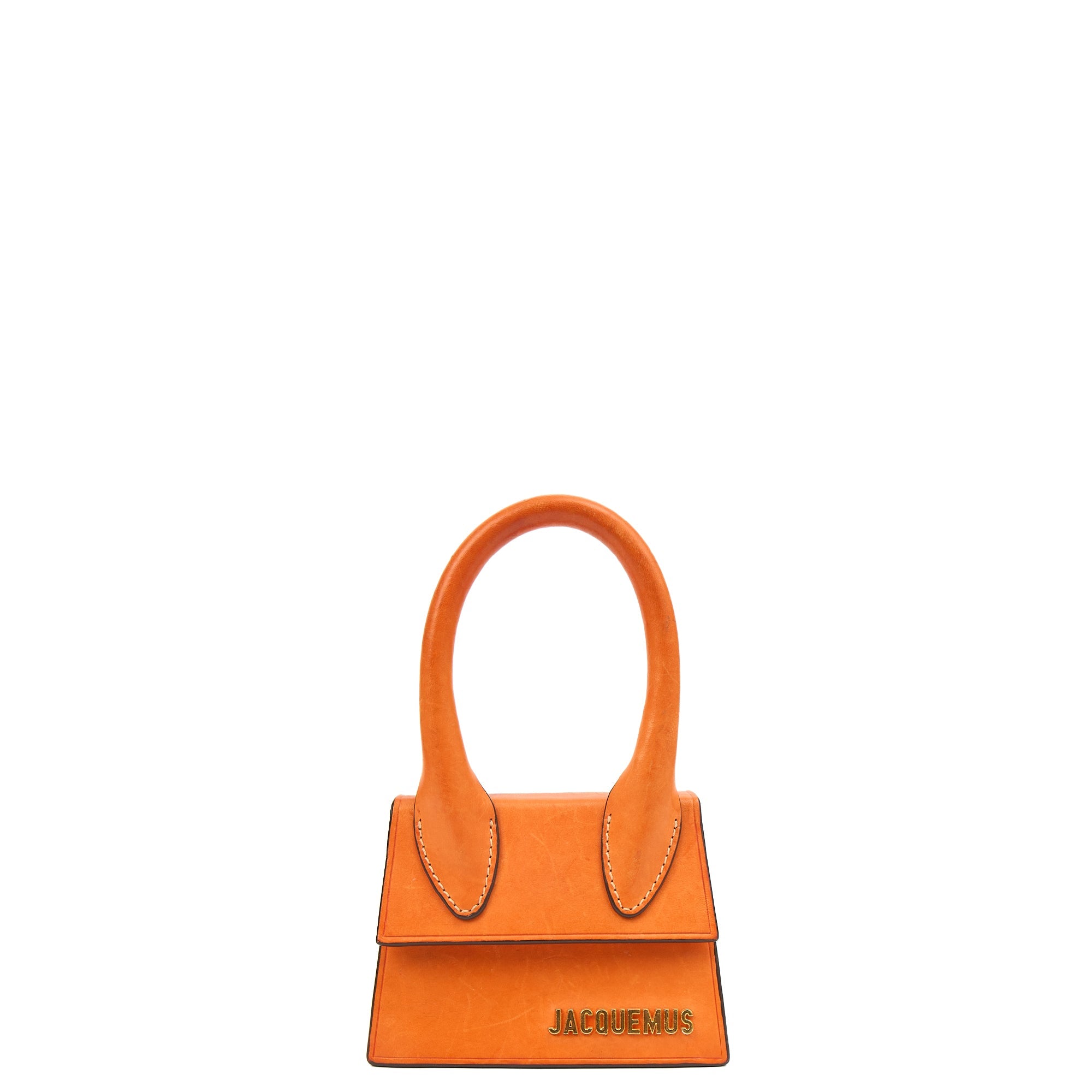 Jacquemus Mini Bag Le Chiquito in Orange, Leather