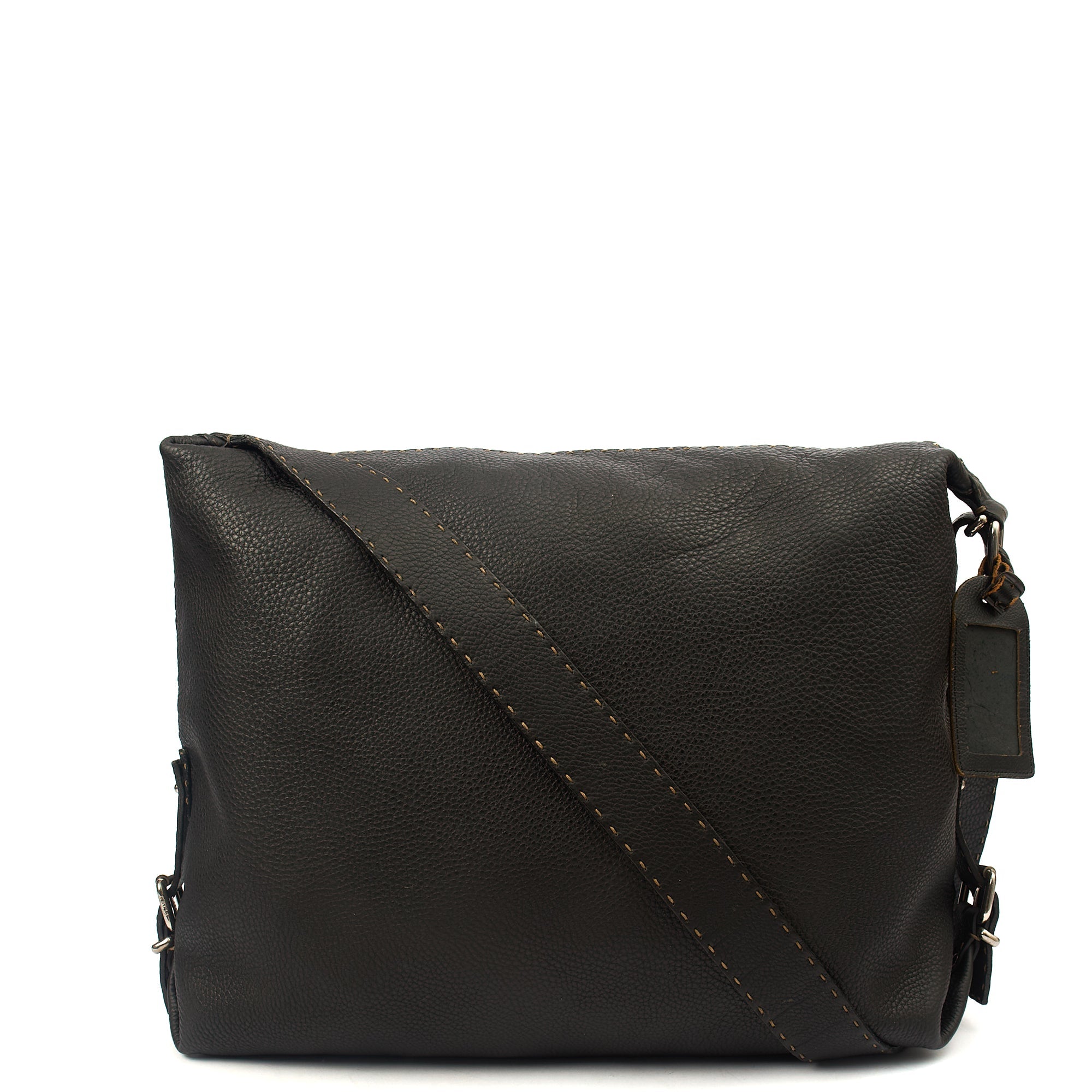 Fendi Tote Shoulder Bag in Black, Leather