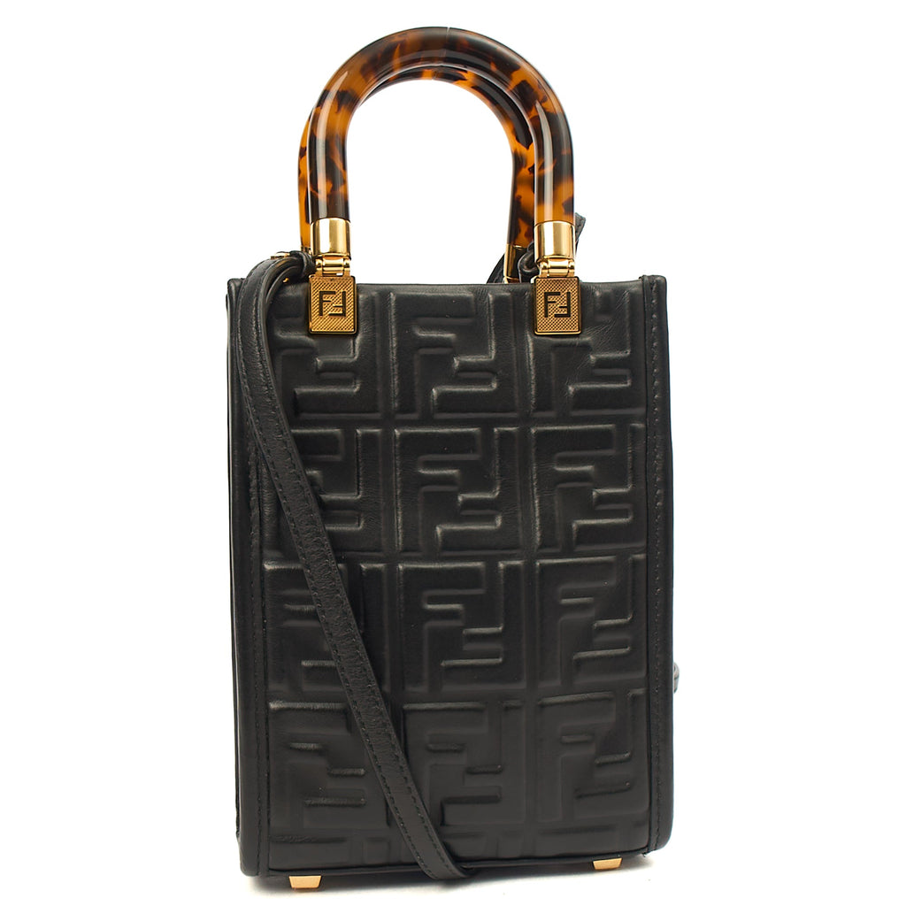 Fendi Mini Bag Sunshine - Mini in Black, Leather
