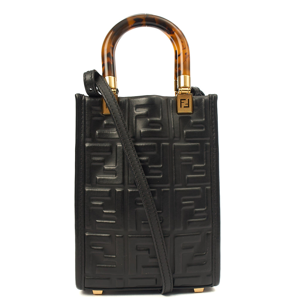 Fendi Mini Bag Sunshine - Mini in Black, Leather