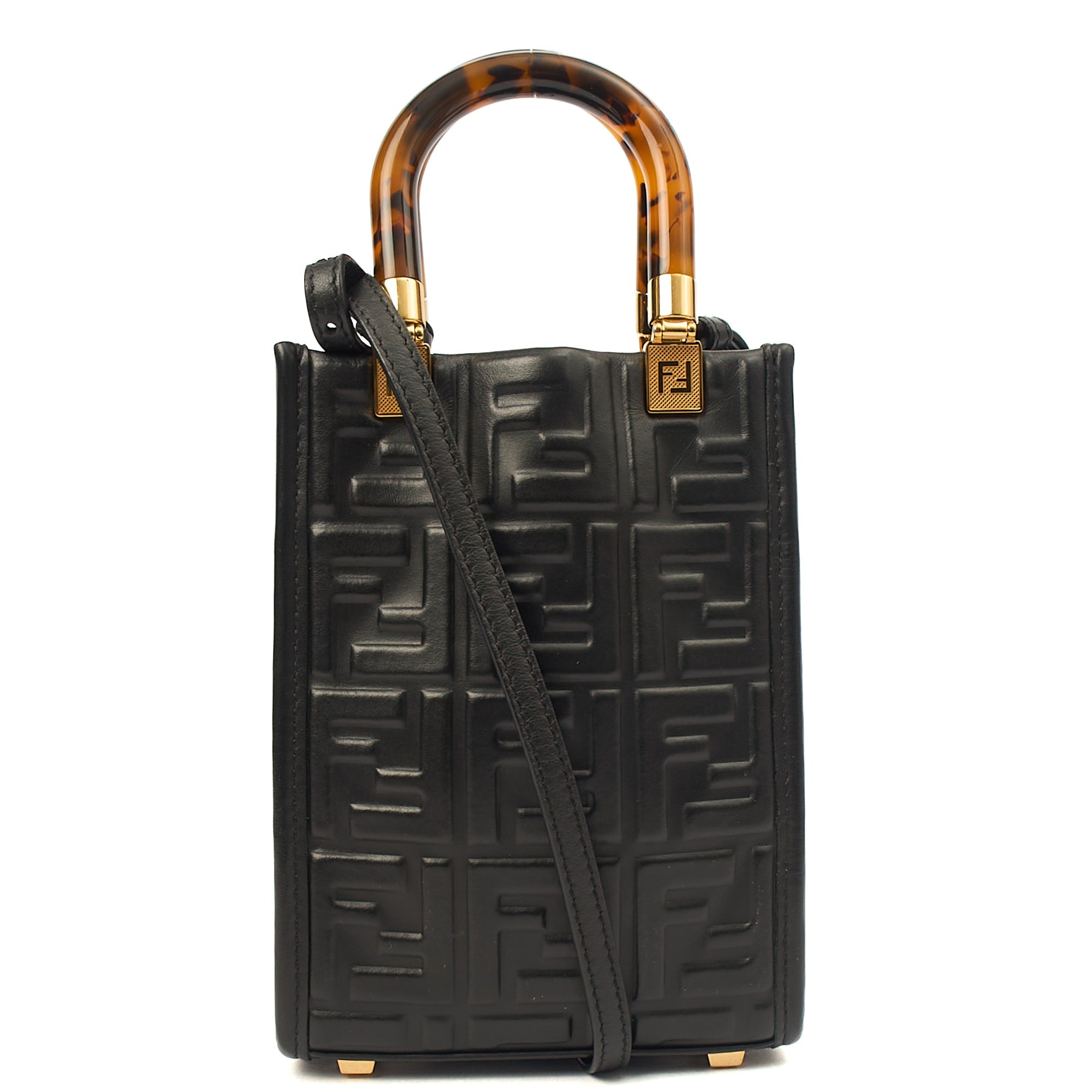 Fendi Mini Bag Sunshine - Mini in Black, Leather