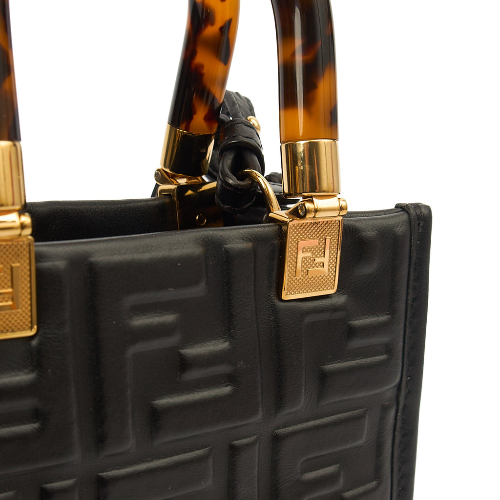 Fendi Mini Bag Sunshine - Mini in Black, Leather