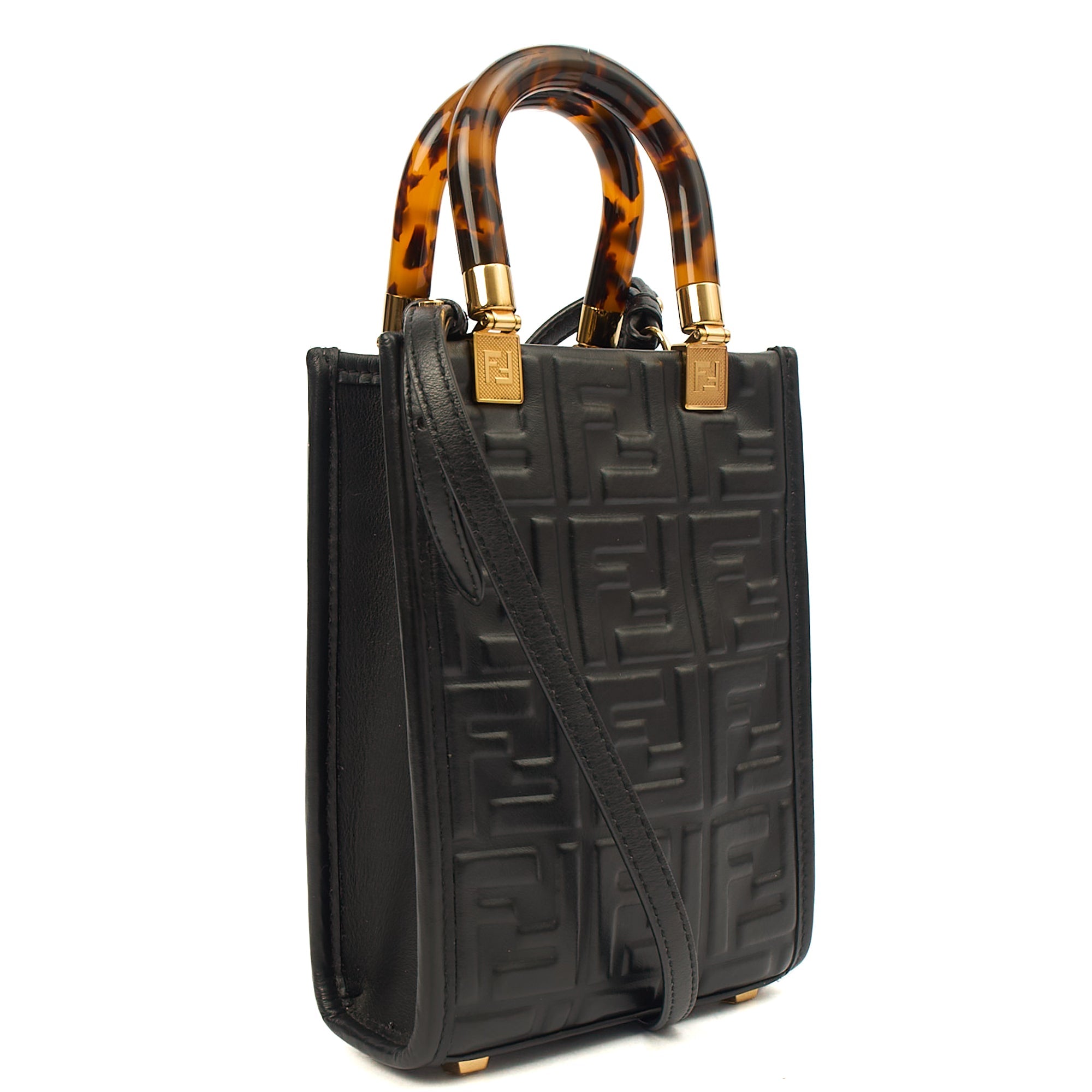 Fendi Mini Bag Sunshine - Mini in Black, Leather