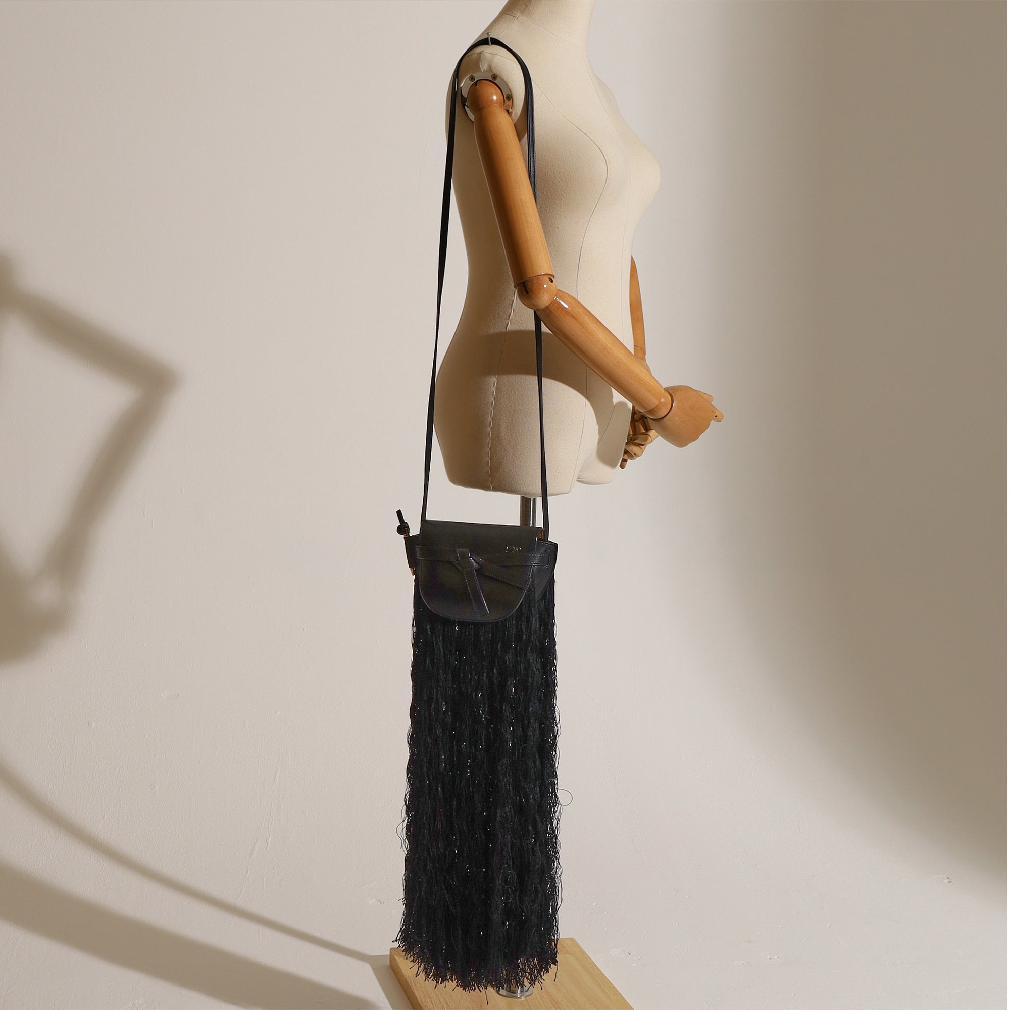 Loewe Cross Body Gate - Mini in Black, Leather