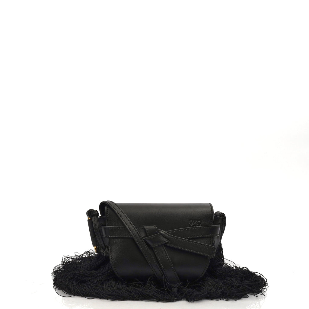 Loewe Cross Body Gate - Mini in Black, Leather