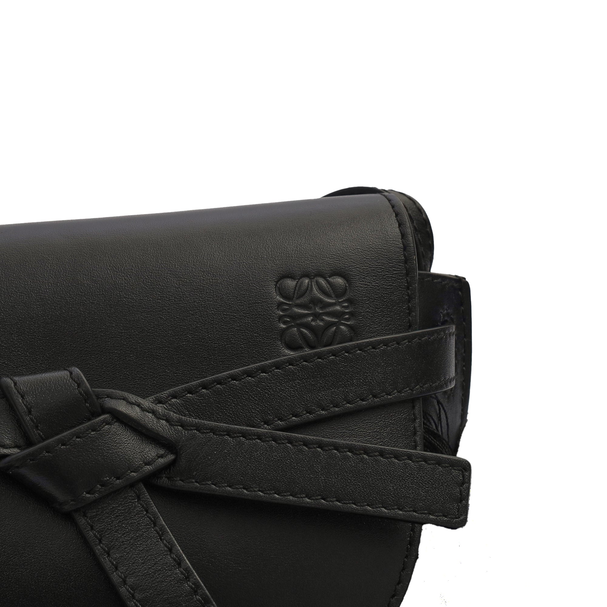 Loewe Cross Body Gate - Mini in Black, Leather