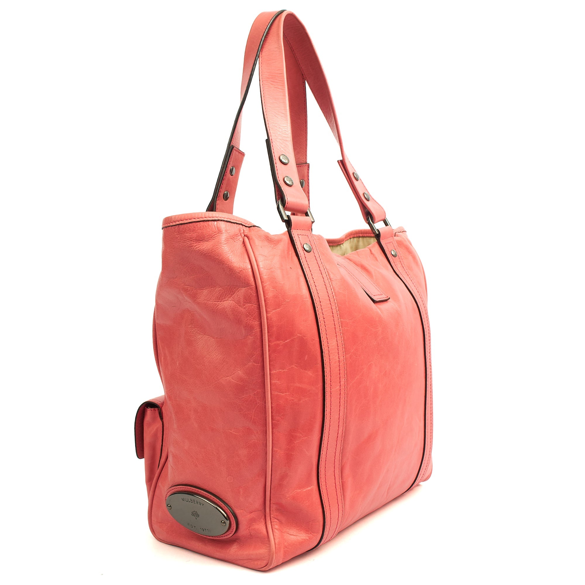 Mulberry Tote Vintage Tote  in Pink, Leather