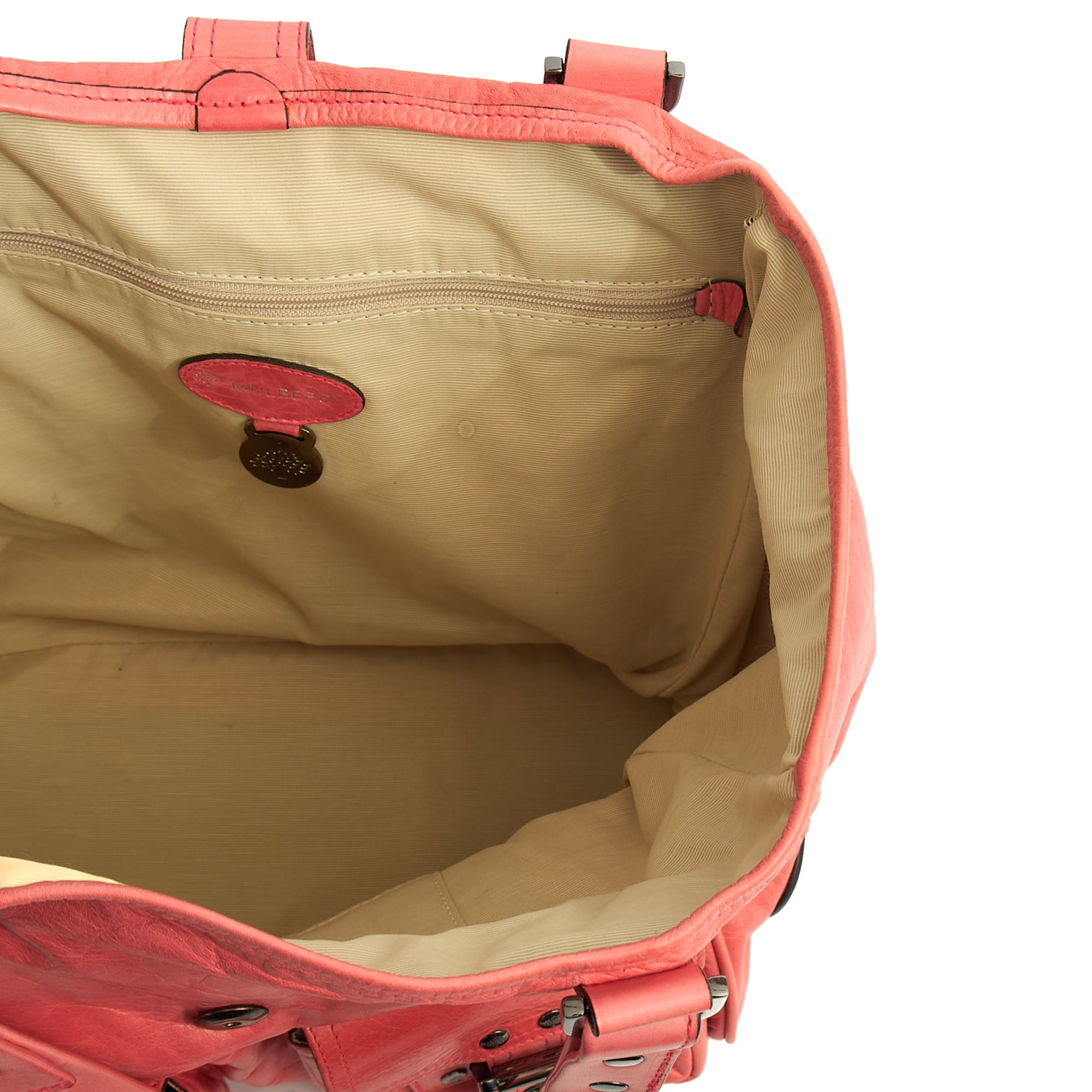 Mulberry Tote Vintage Tote  in Pink, Leather