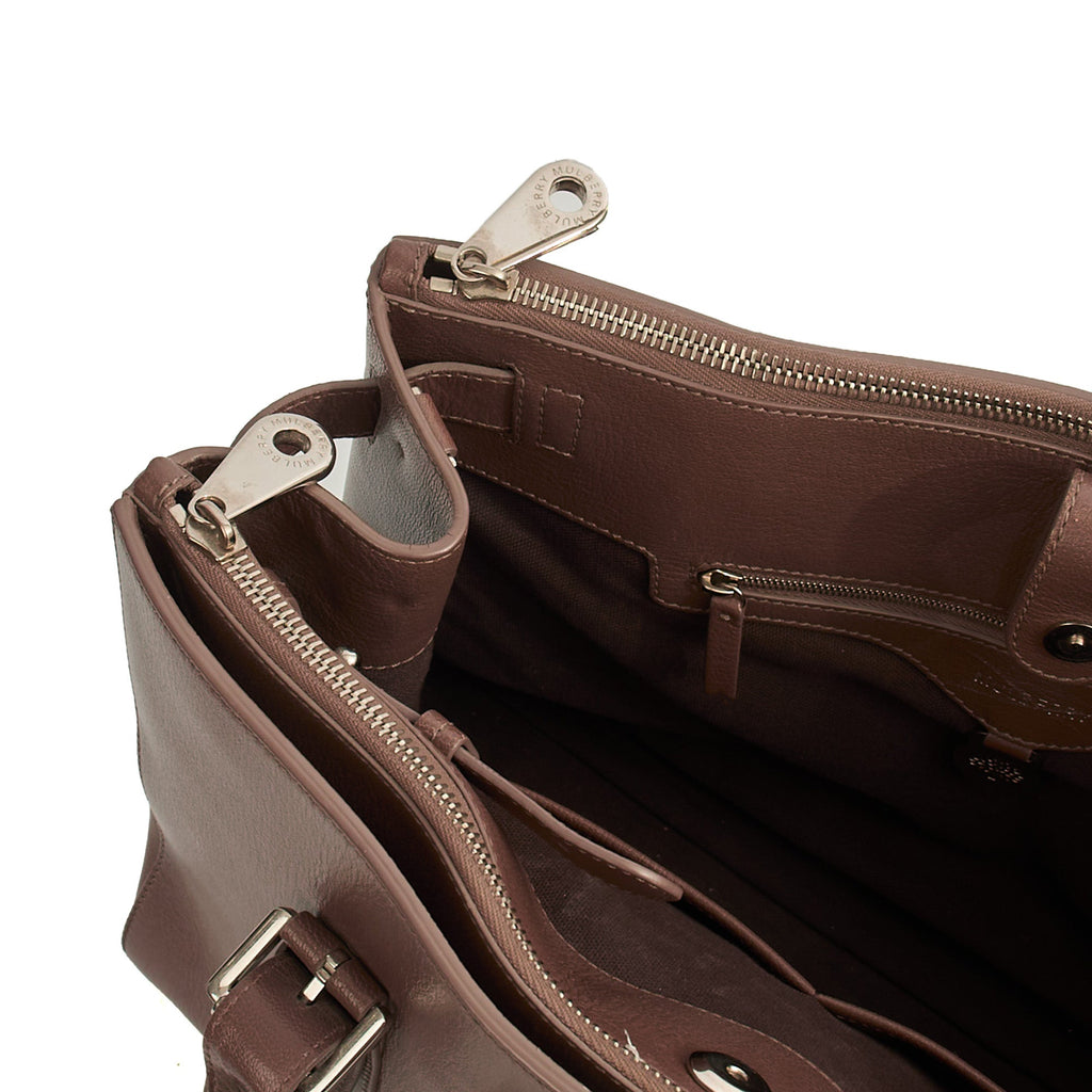 Mulberry Tote Bayswater Double Zip Tote in Putty, Leather