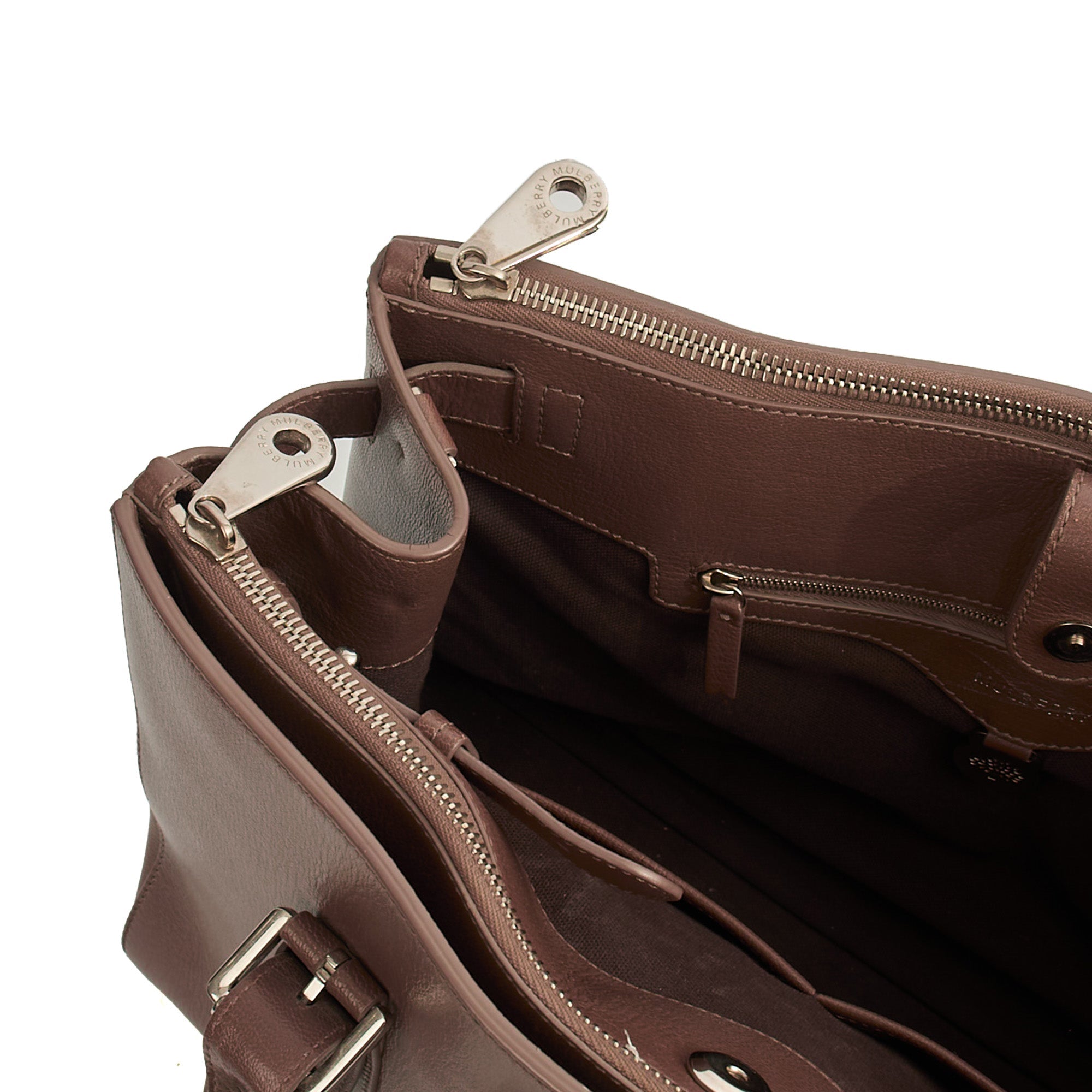 Mulberry Tote Bayswater Double Zip Tote in Putty, Leather