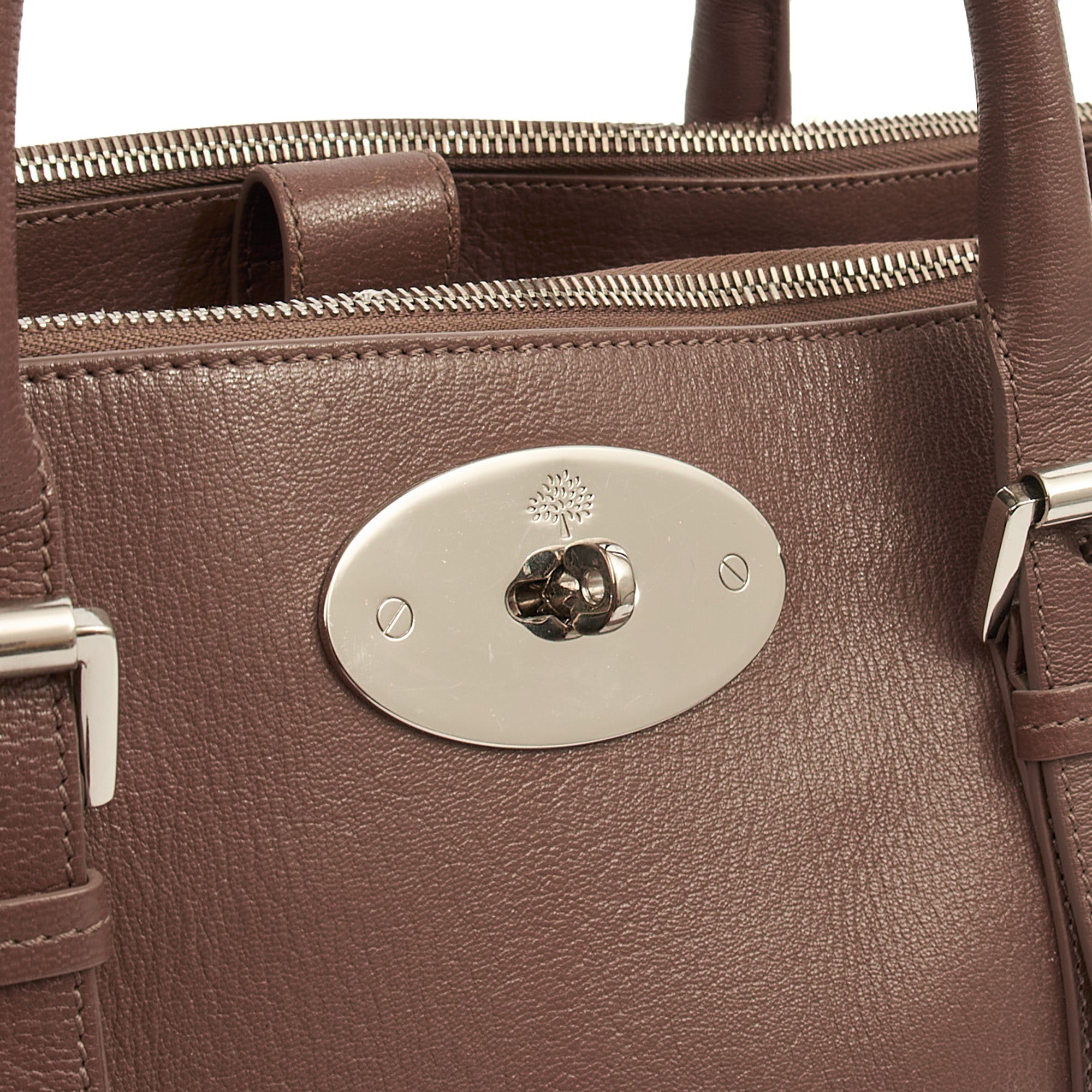 Mulberry Tote Bayswater Double Zip Tote in Putty, Leather