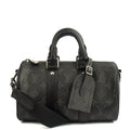 Louis Vuitton Cross Body Keepall 25 Bandouliere in Monogram Eclipse, Canvas