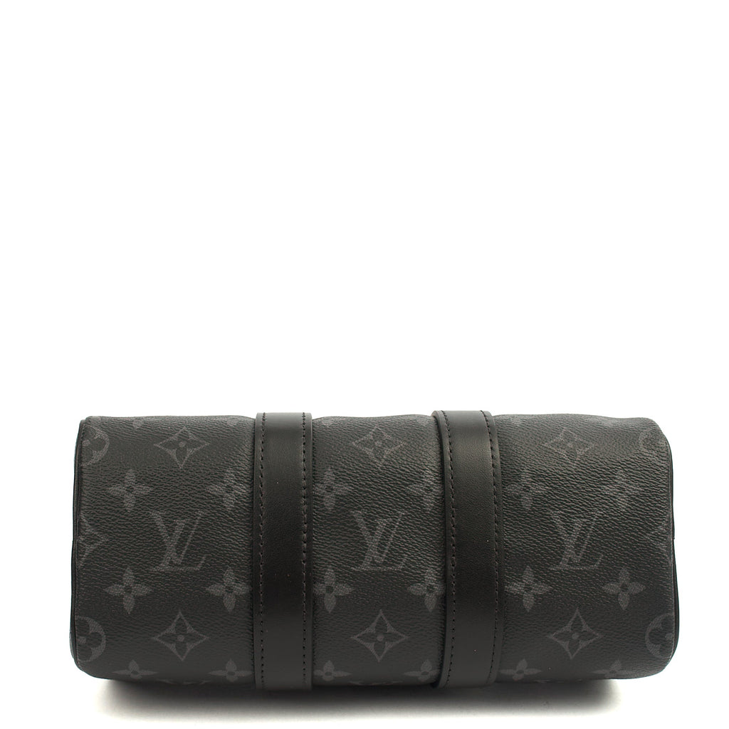 Louis Vuitton Cross Body Keepall 25 Bandouliere in Monogram Eclipse, Canvas