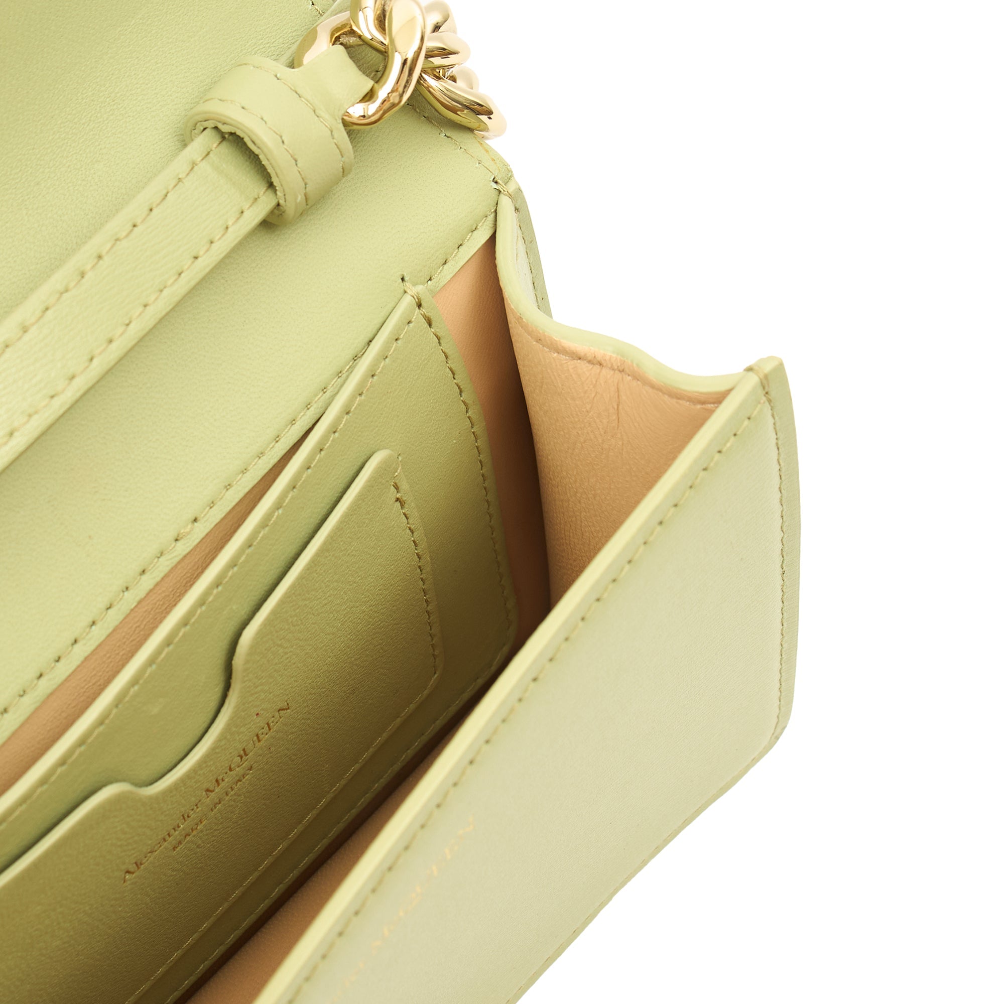 Alexander McQueen Cross Body Knuckle Crossbody in Green, Leather