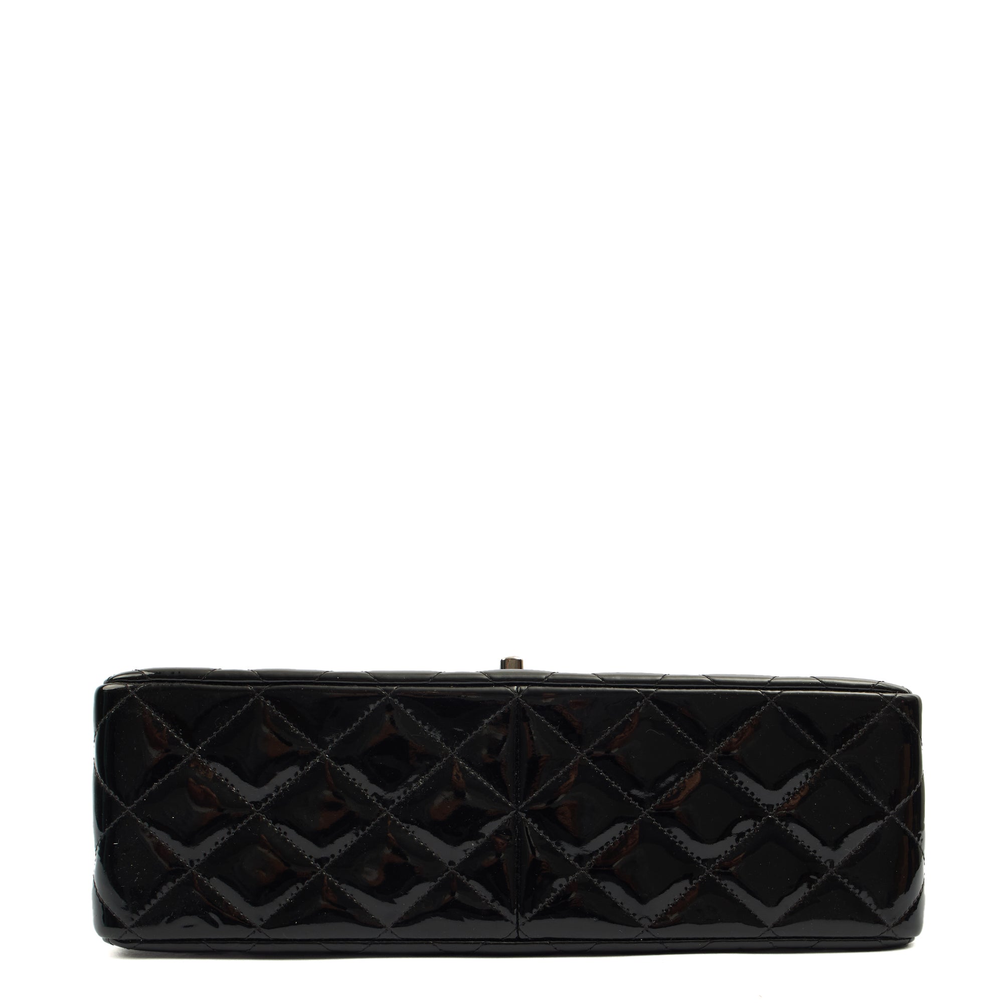 Chanel Shoulder Bag Classic Double Flap - Medium in Black, Patent Leather