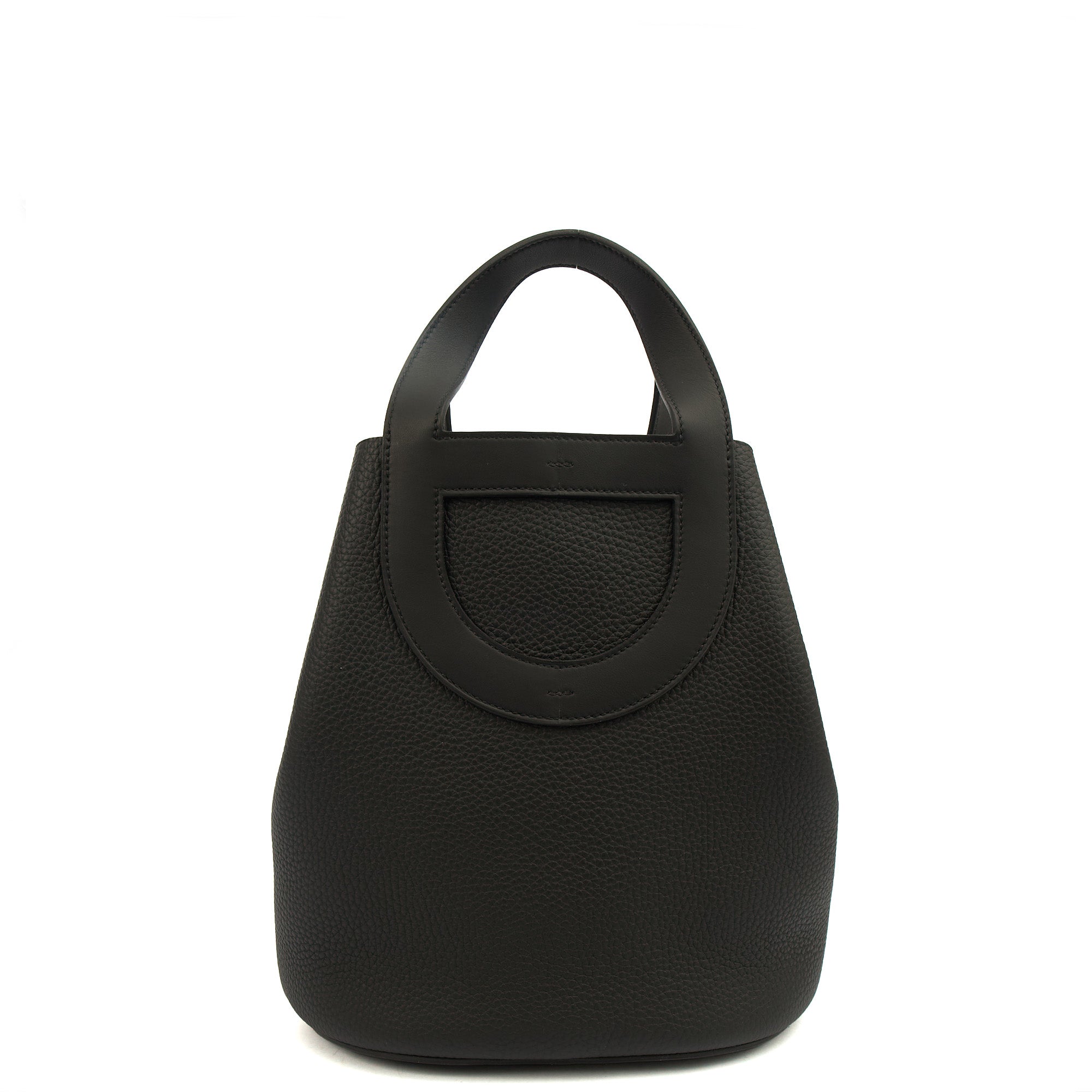 Hermes Tote In The Loop in Black, Togo Leather