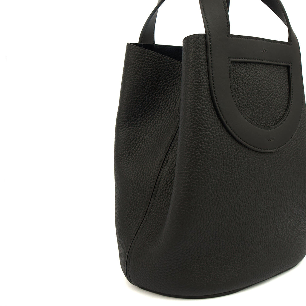 Hermes Tote In The Loop in Black, Togo Leather