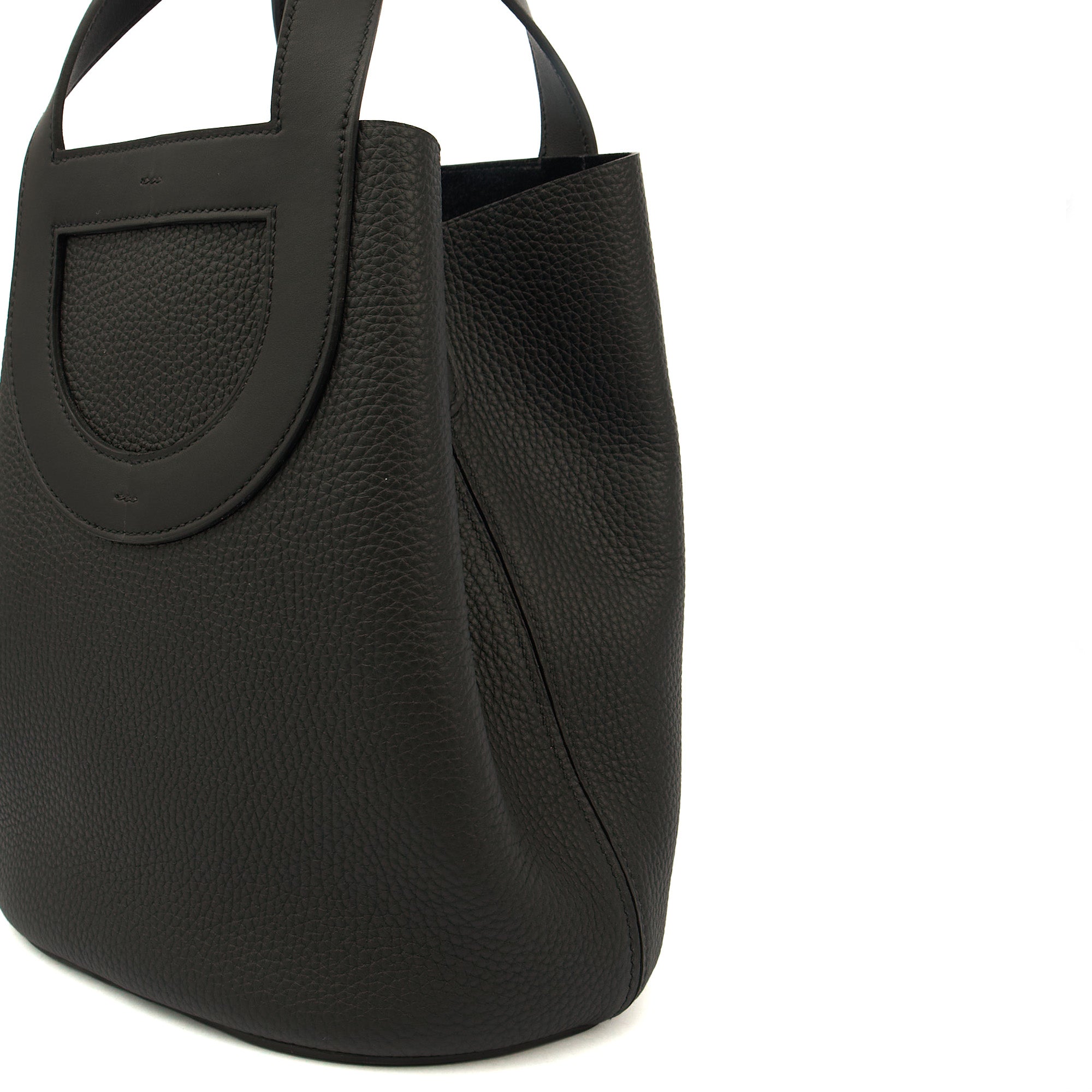 Hermes Tote In The Loop in Black, Togo Leather