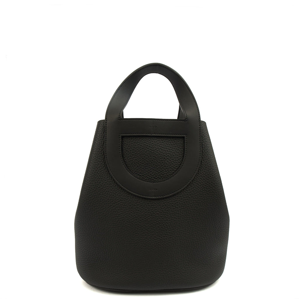 Hermes Tote In The Loop in Black, Togo Leather