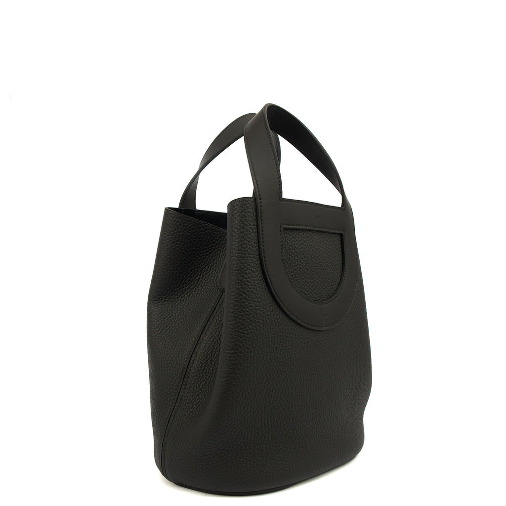 Hermes Tote In The Loop in Black, Togo Leather