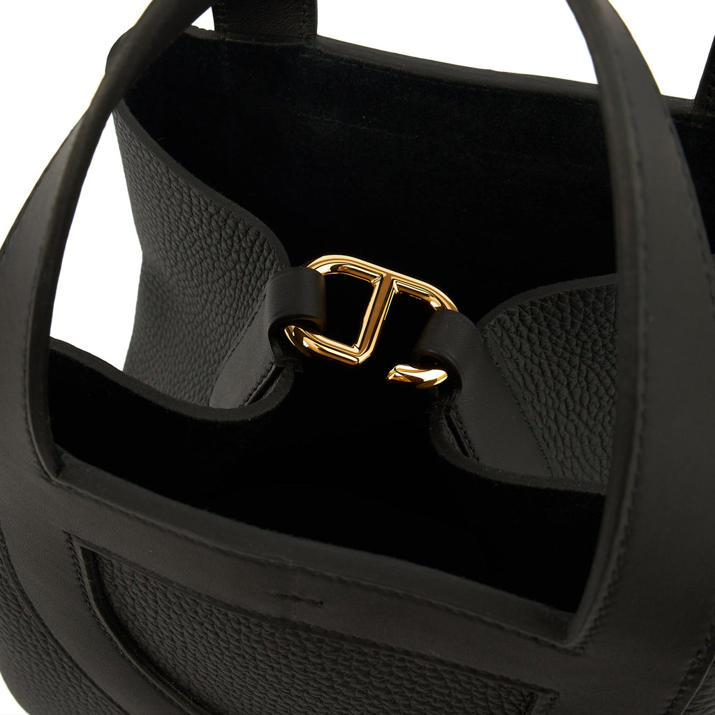 Hermes Tote In The Loop in Black, Togo Leather