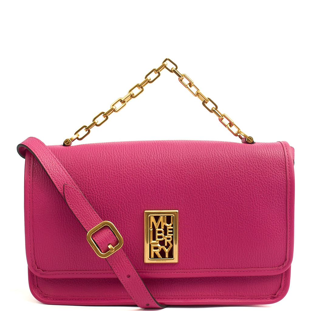 Mulberry Shoulder Bag Sadie in Pink, Leather