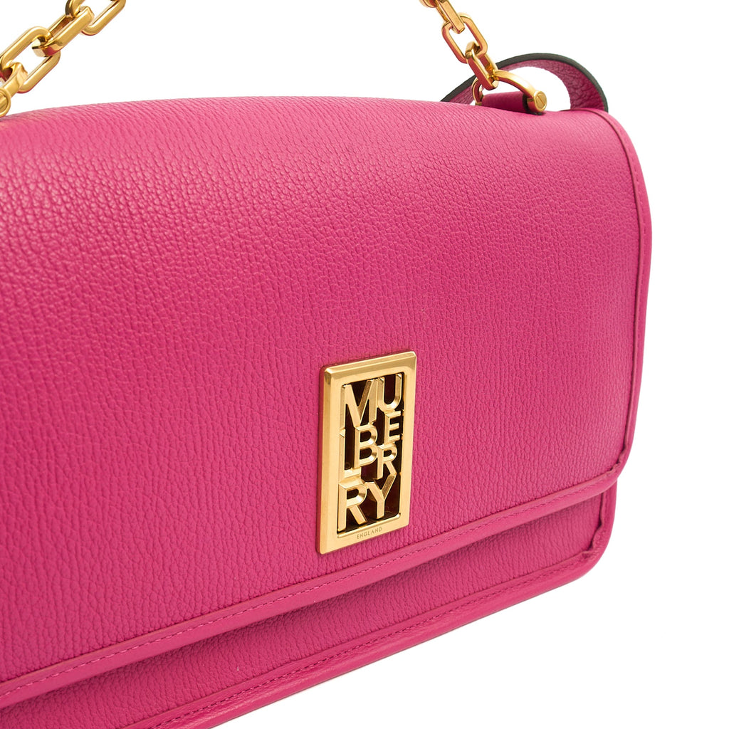 Mulberry Shoulder Bag Sadie in Pink, Leather