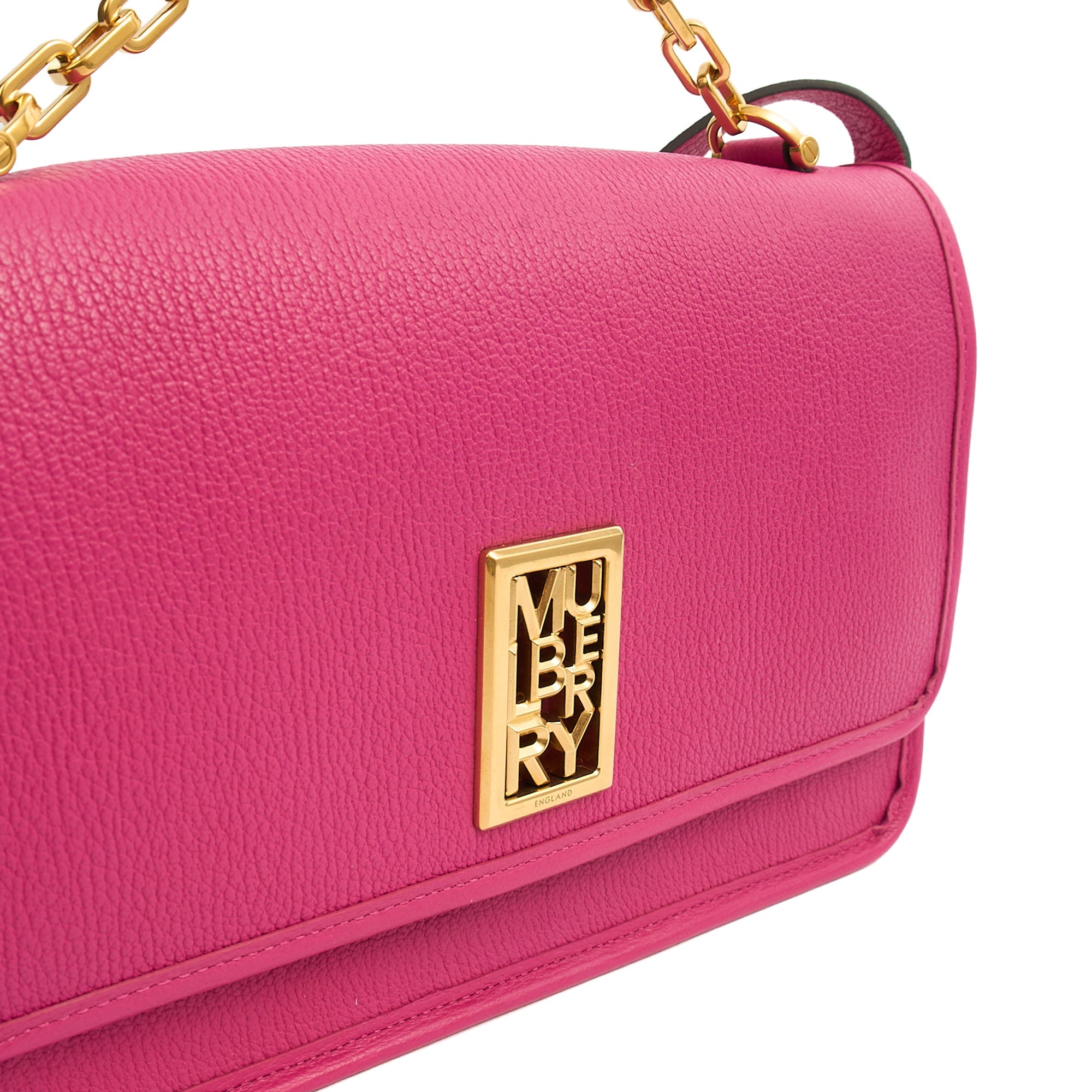 Mulberry Shoulder Bag Sadie in Pink, Leather