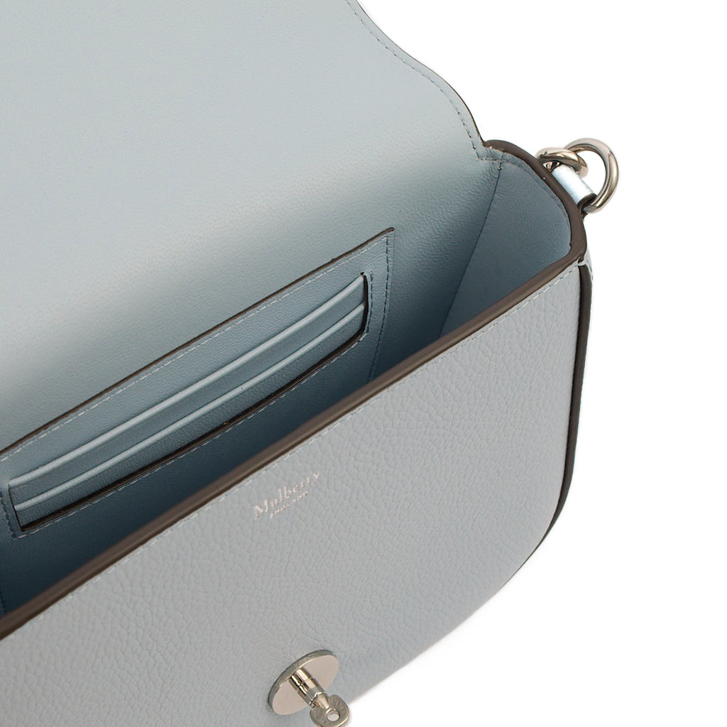 Mulberry Cross Body Darley Shoulder Bag - Small  in Poplin Blue, Calfskin Leather