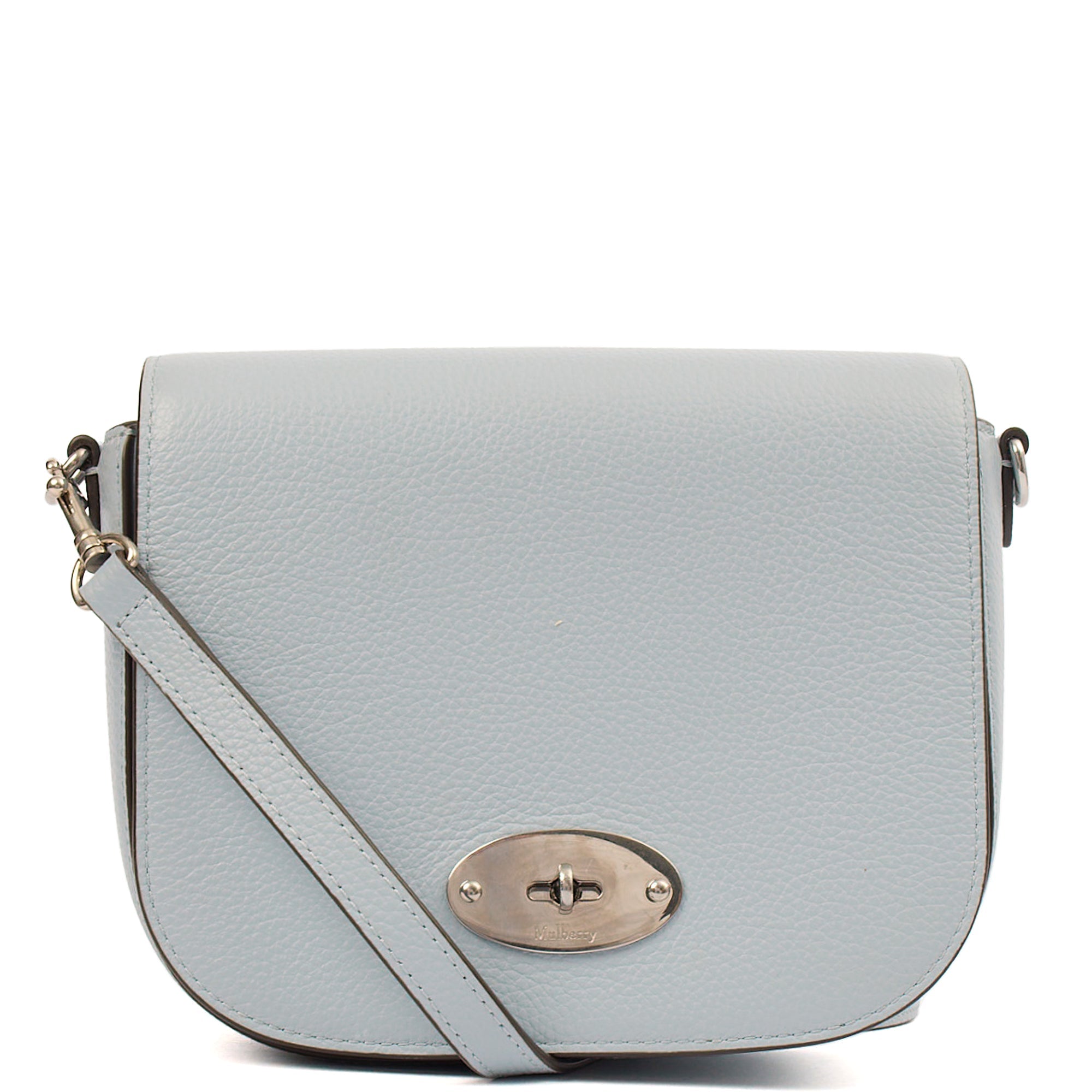 Mulberry Cross Body Darley Shoulder Bag - Small  in Poplin Blue, Calfskin Leather