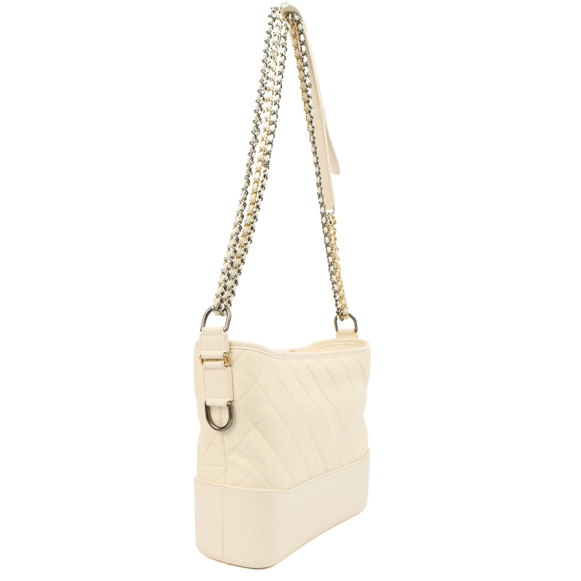 Chanel Shoulder Bag Gabrielle Hobo - Large in Cream, Leather