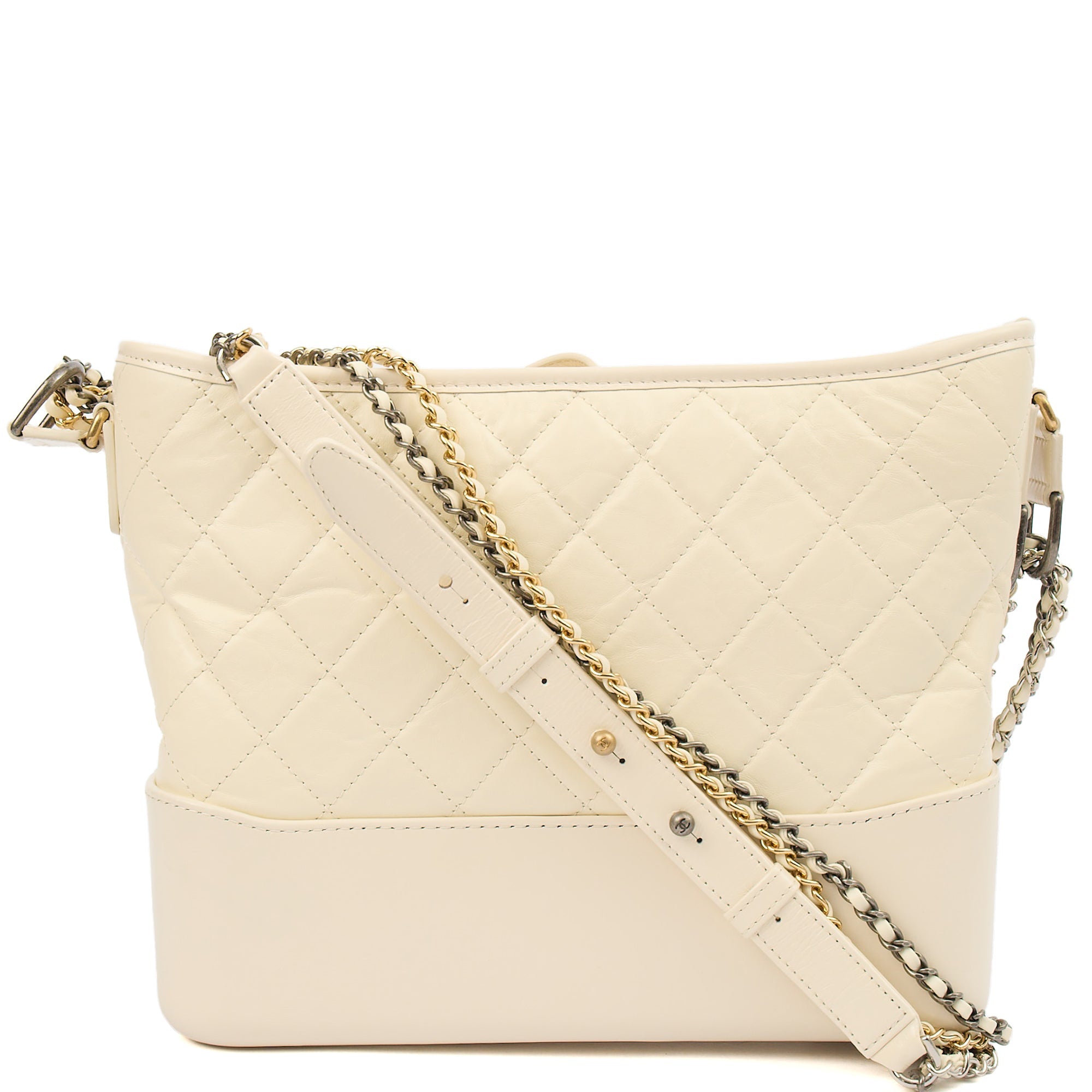 Chanel Shoulder Bag Gabrielle Hobo - Large in Cream, Leather