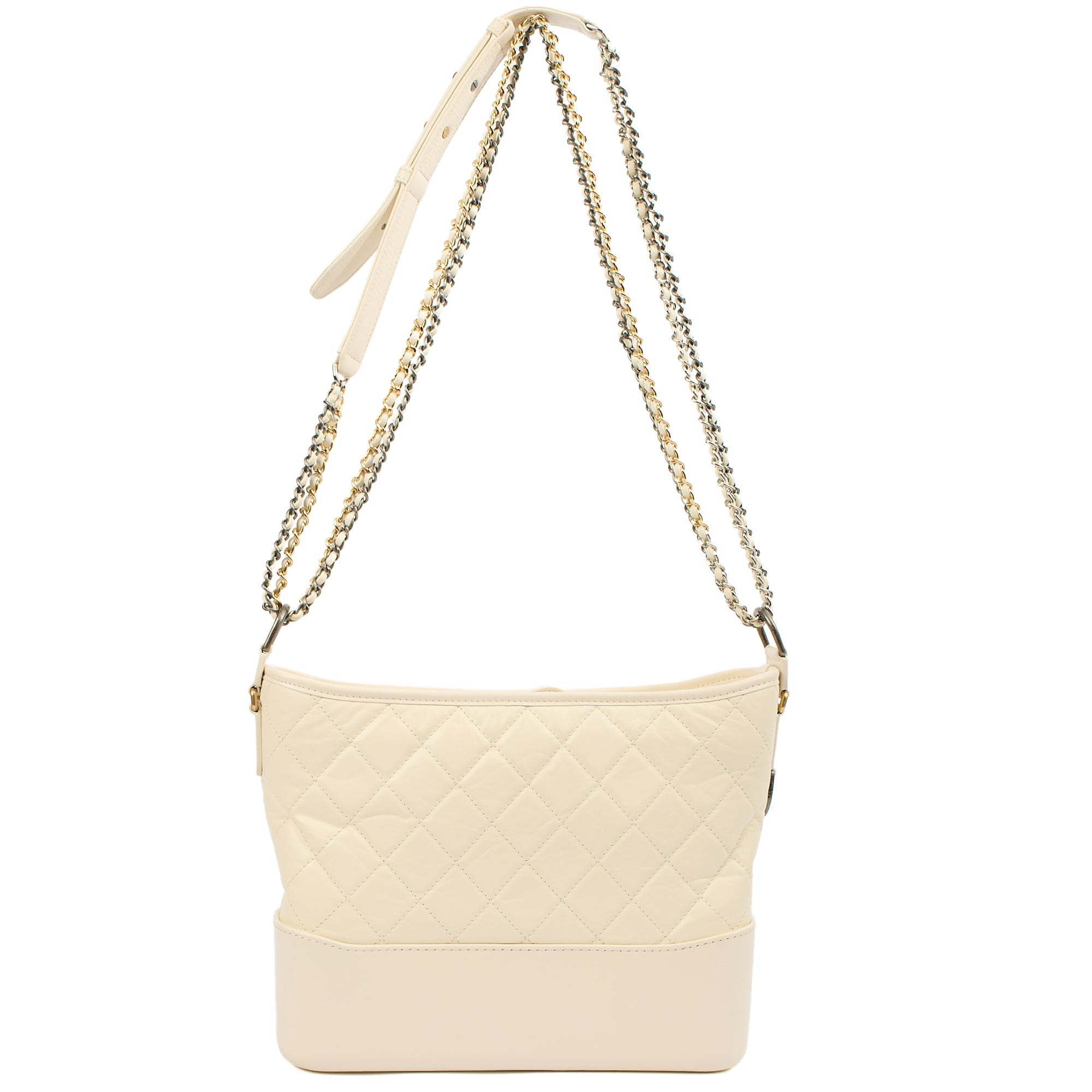 Chanel Shoulder Bag Gabrielle Hobo - Large in Cream, Leather
