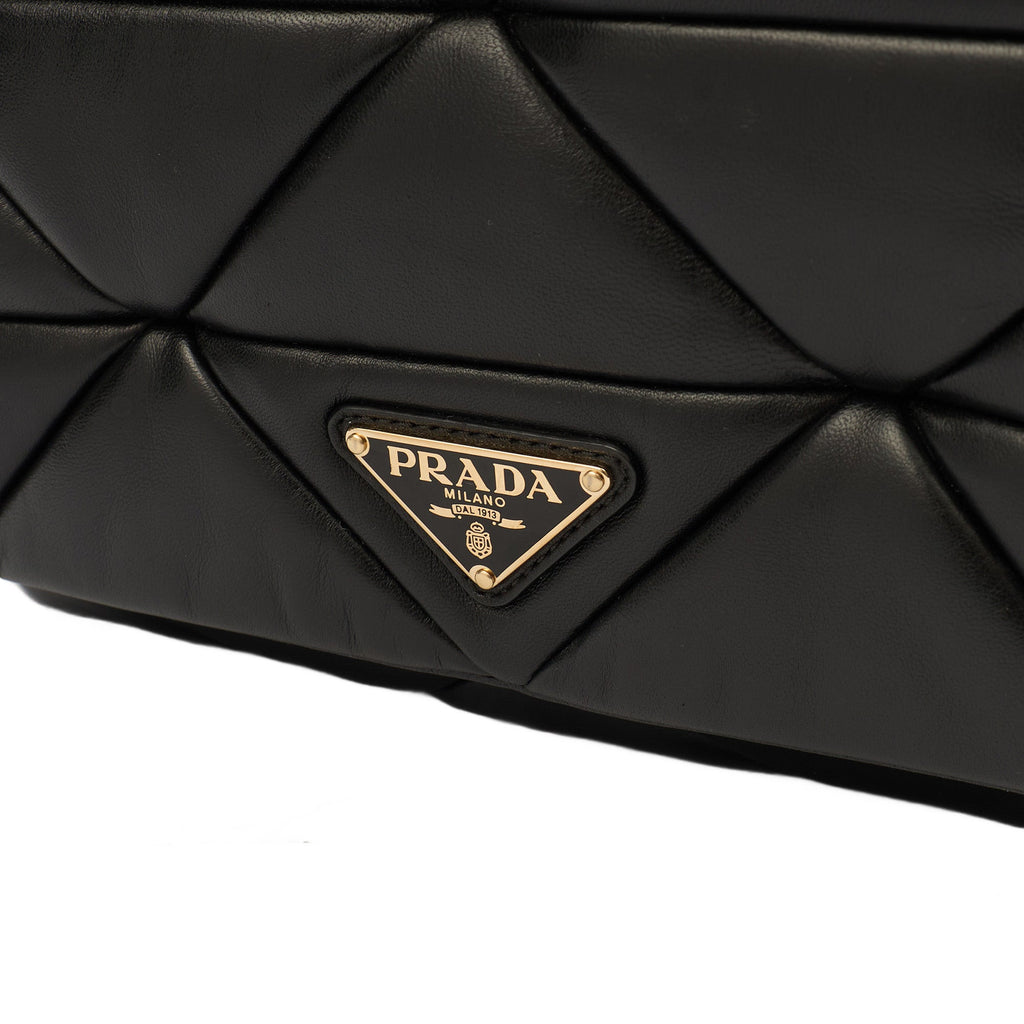 Prada Cross Body System Patchwork bag in Black, Leather